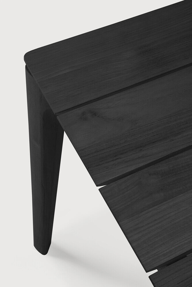 Ethnicraft Tuintafel 'Bok' Gevernist Teakhout, 200 x 100cm, kleur Zwart