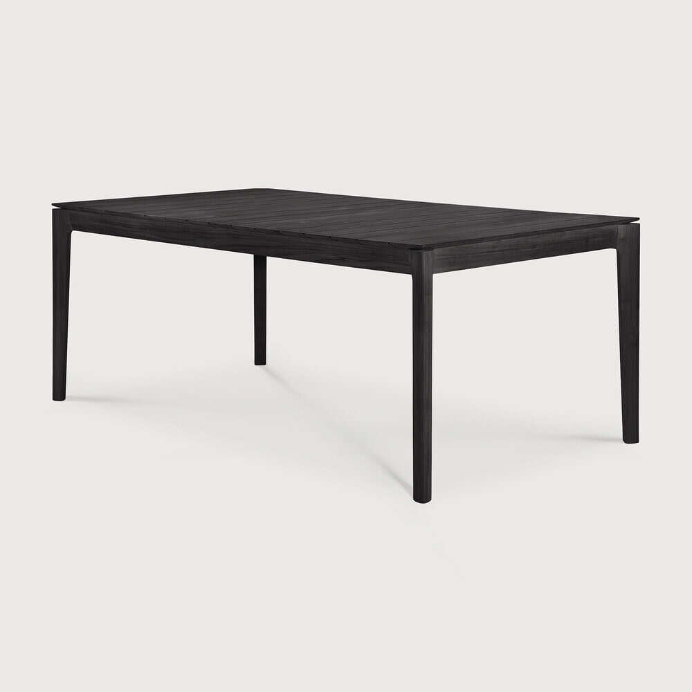 Ethnicraft Tuintafel 'Bok' Gevernist Teakhout, 200 x 100cm, kleur Zwart