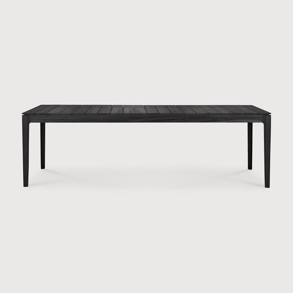 Ethnicraft Tuintafel 'Bok' Gevernist Teakhout, 250 x 100cm, kleur Zwart