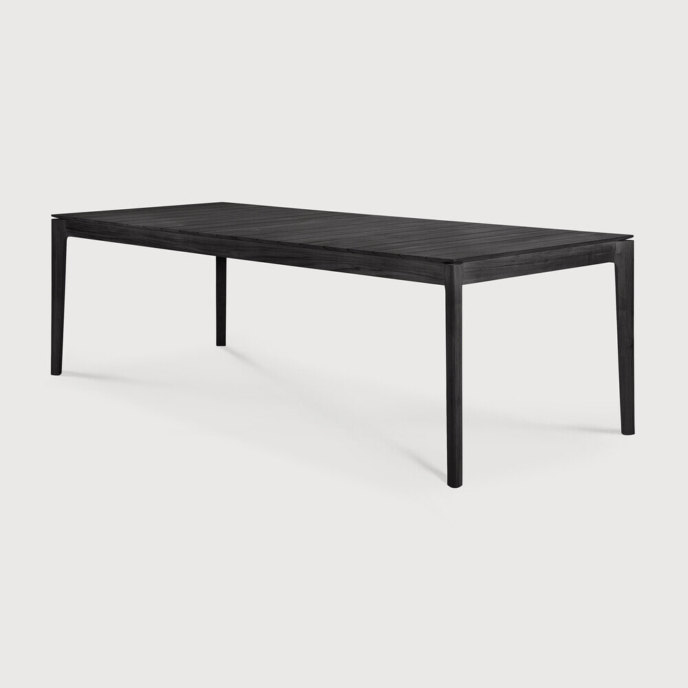 Ethnicraft Tuintafel 'Bok' Gevernist Teakhout, 250 x 100cm, kleur Zwart