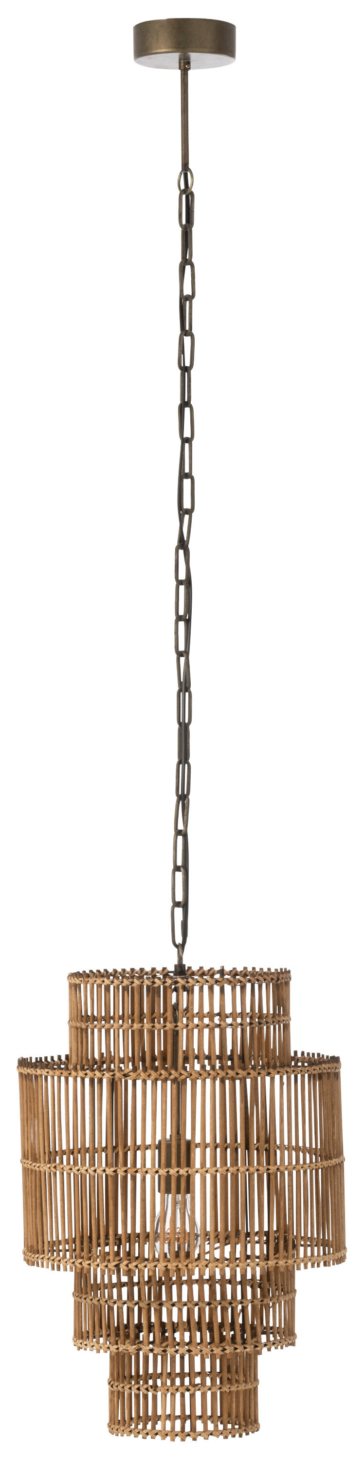 J-Line Hanglamp 'Elianna' Bamboe J-Line Hanglamp 'Elianna' Bamboe