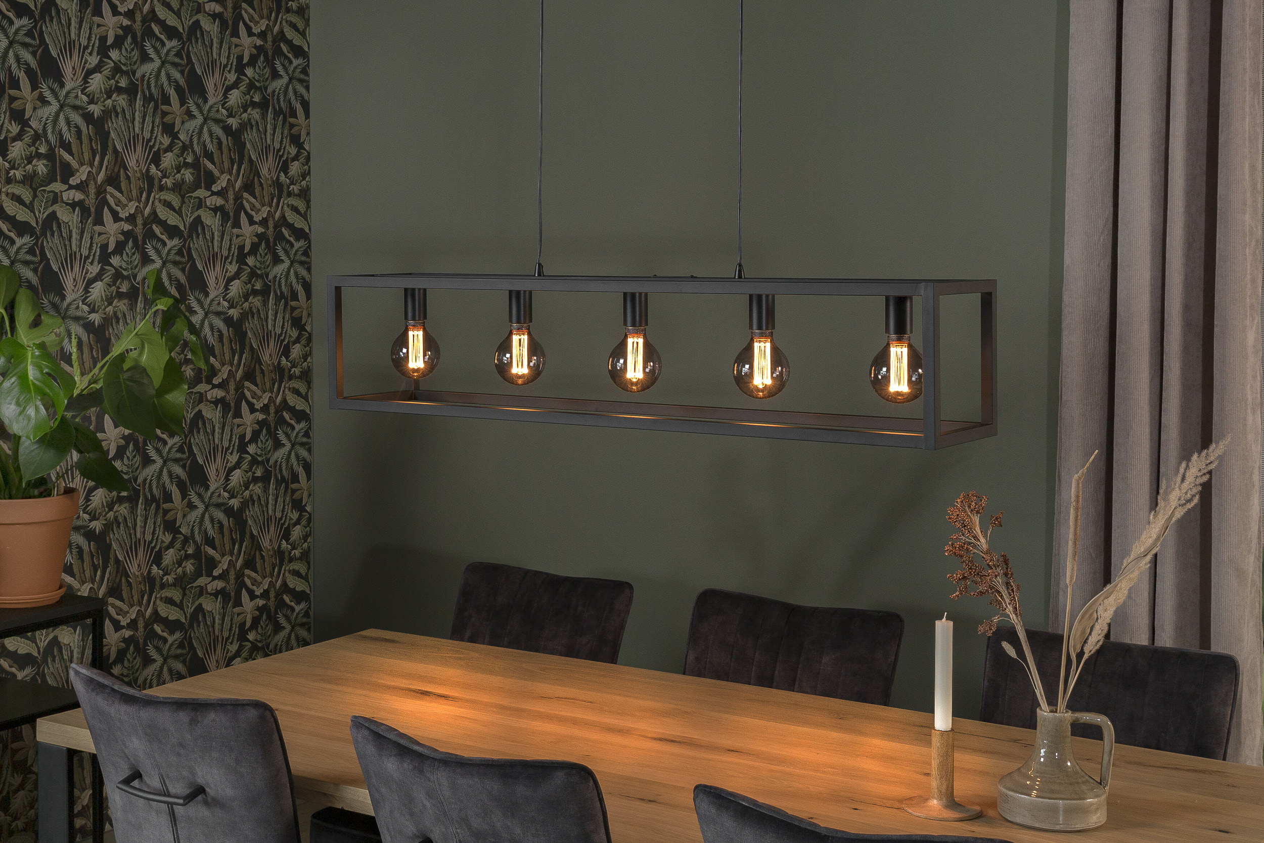 BASE Hanglamp 'Kas' 5-lamps