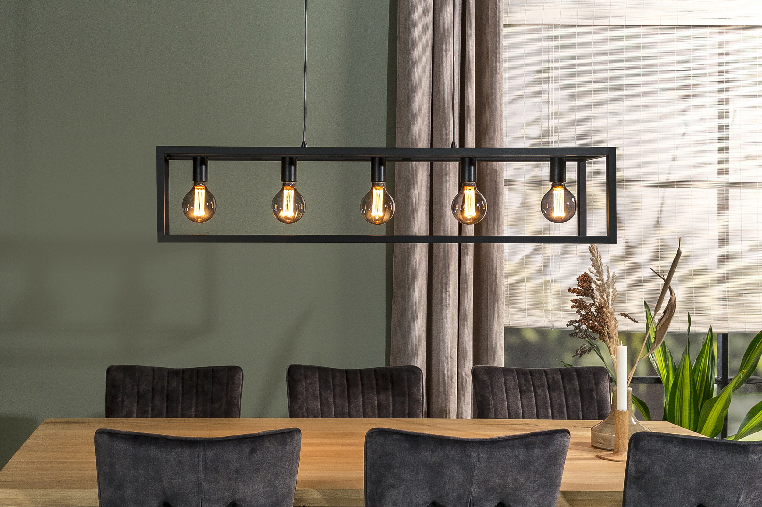 BASE Hanglamp 'Kas' 5-lamps
