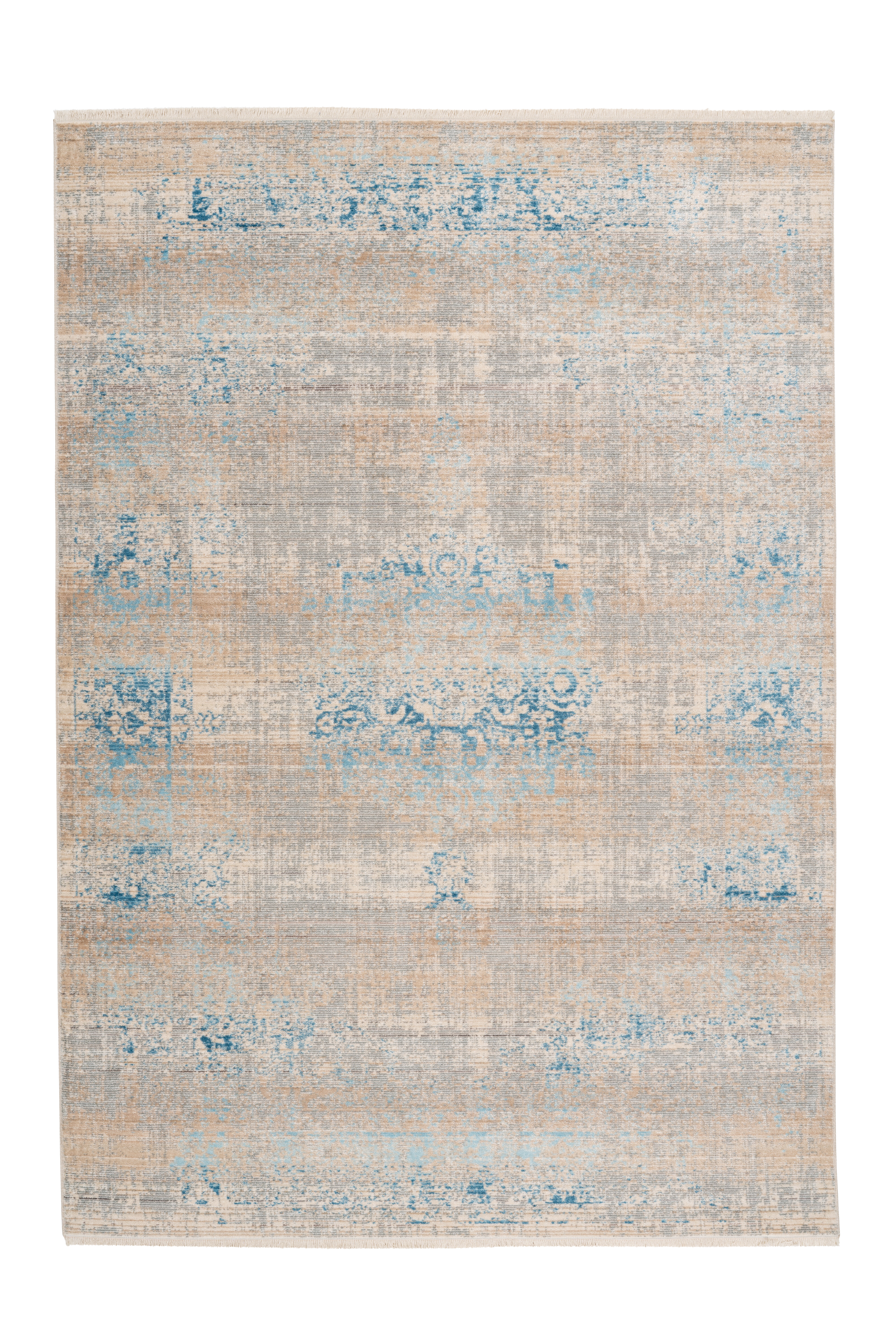 Kayoom Vloerkleed 'Barok 300' kleur Grijs / Turquoise, 200 x 290cm