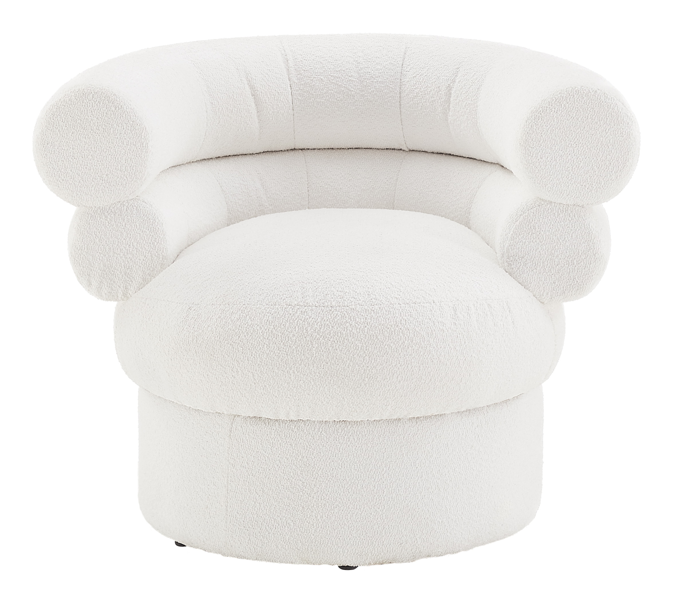 Artistiq Fauteuil 'Merrick' Bouclé, kleur wit