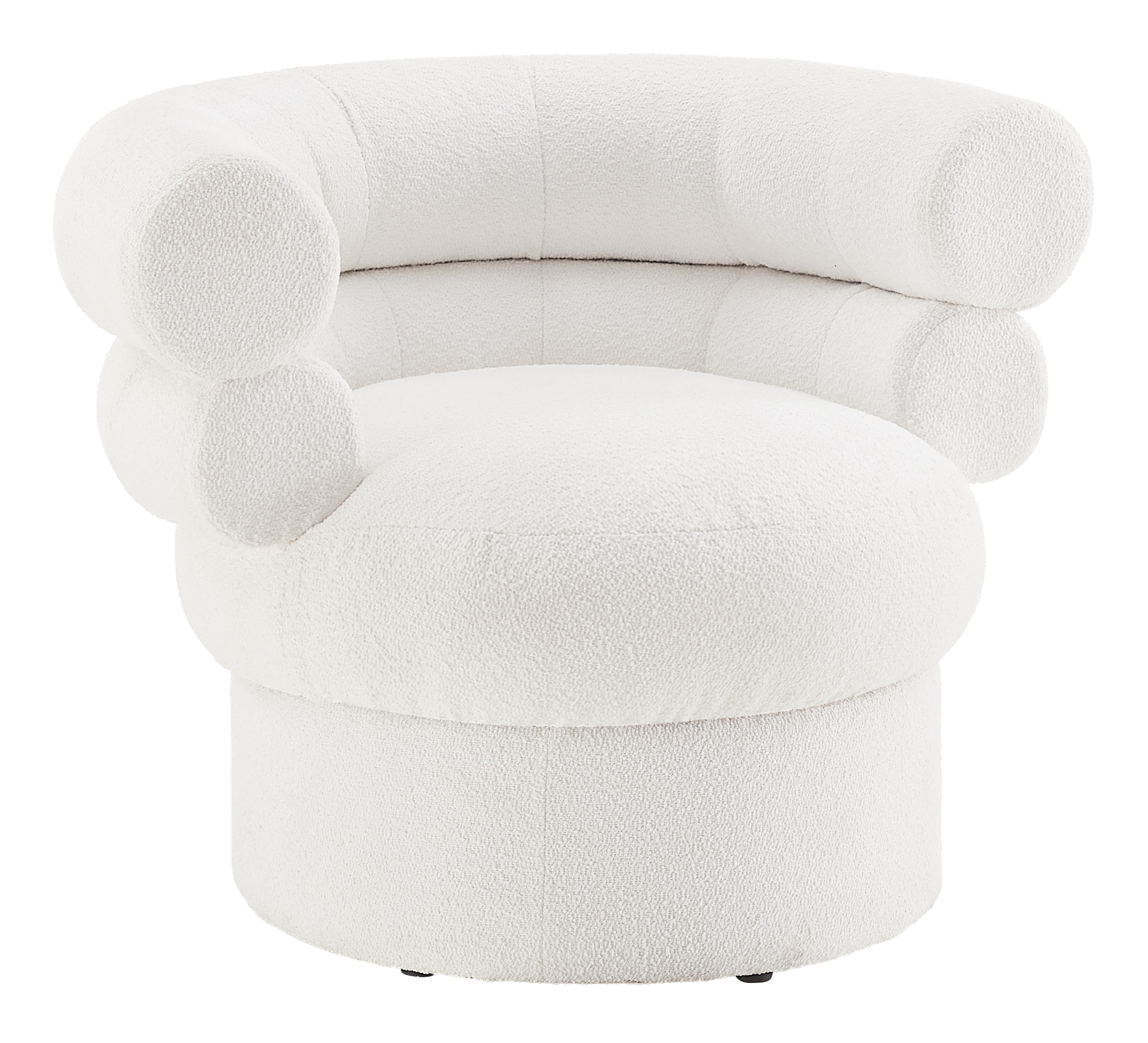 Artistiq Fauteuil 'Merrick' Bouclé, kleur wit