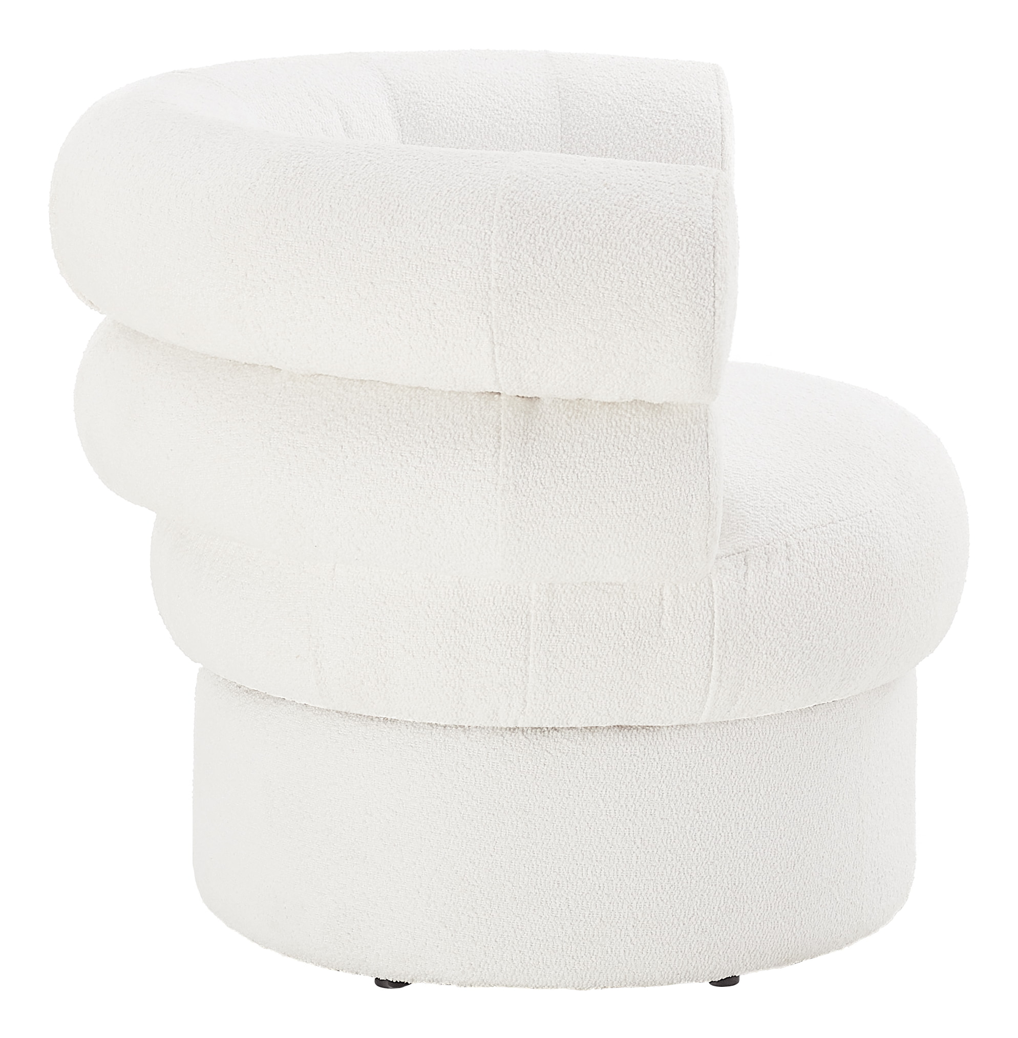 Artistiq Fauteuil 'Merrick' Bouclé, kleur wit