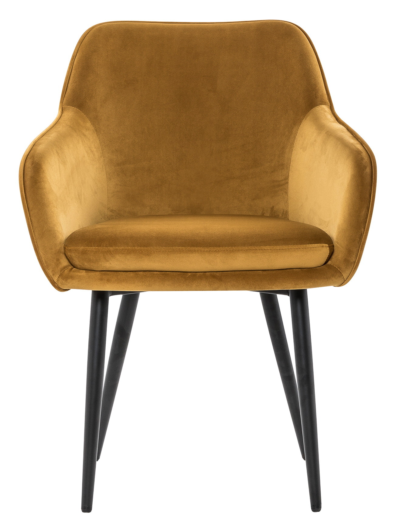 Artistiq Eetkamerstoel 'Juna' Velvet, kleur Geel