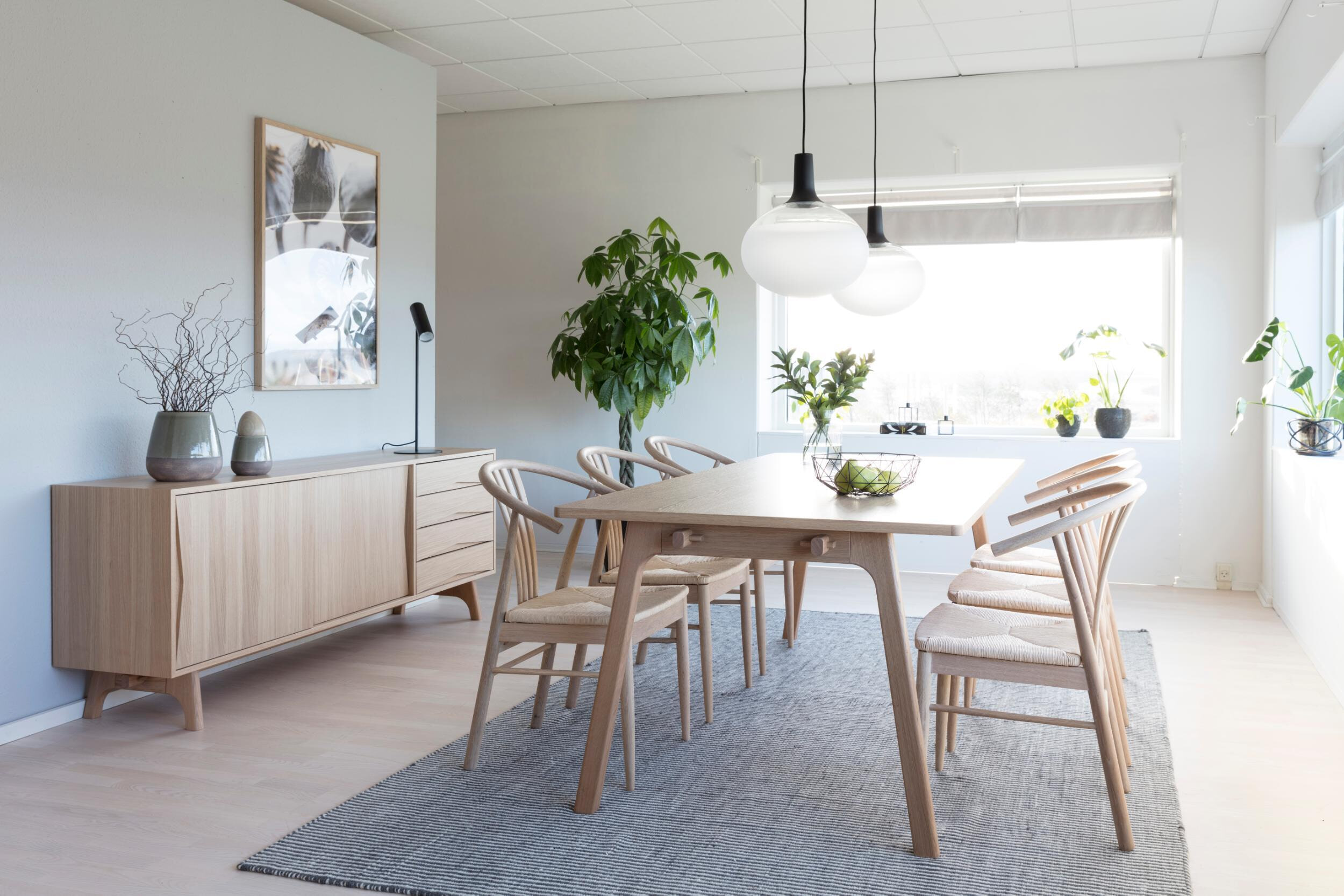 Bendt Eetkamerstoel 'Emil' Eiken whitewash