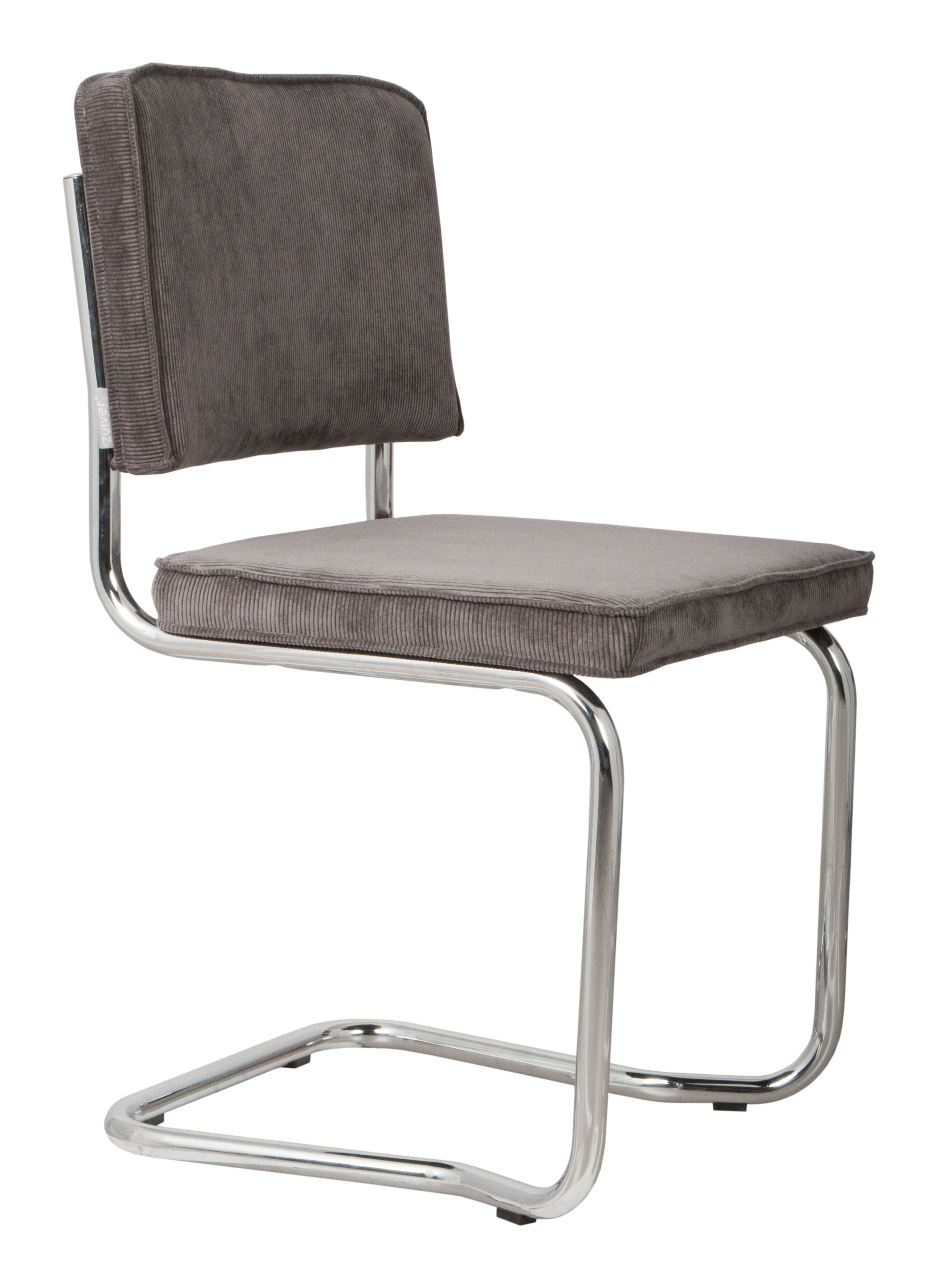 Zuiver Eetkamerstoel 'Ridge' Rib Kink, kleur Antraciet