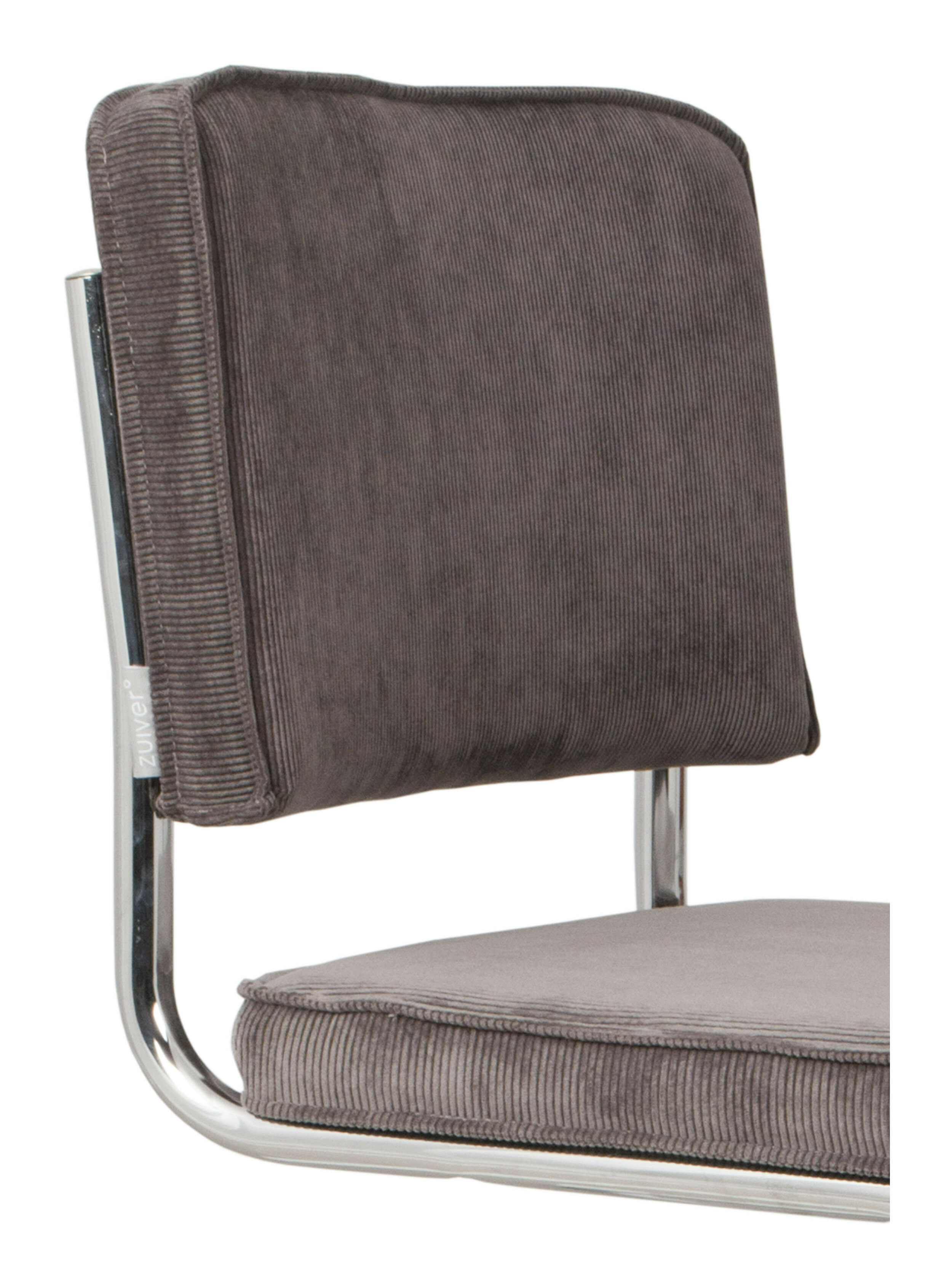 Zuiver Eetkamerstoel 'Ridge' Rib Kink, kleur Antraciet