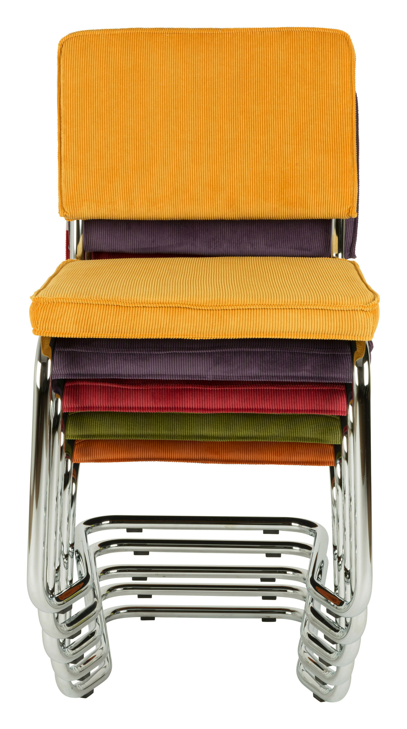 Zuiver Eetkamerstoel 'Ridge' Rib Kink, kleur Antraciet