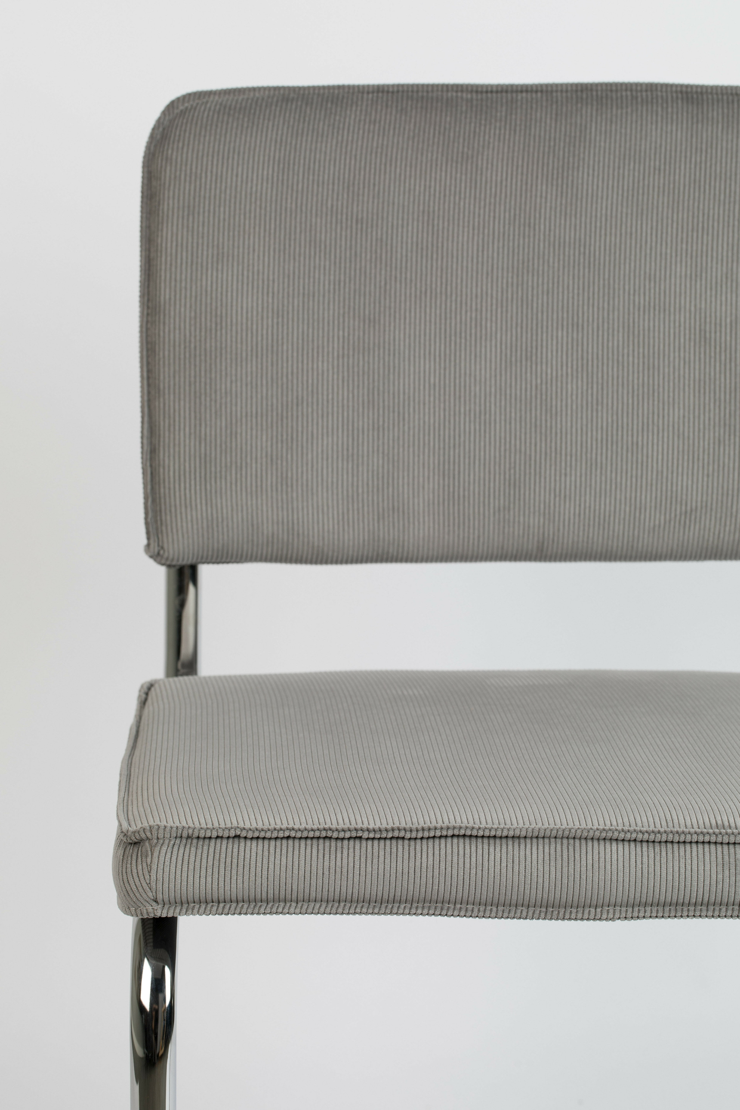 Zuiver Eetkamerstoel 'Ridge' Rib, kleur Lichtgrijs
