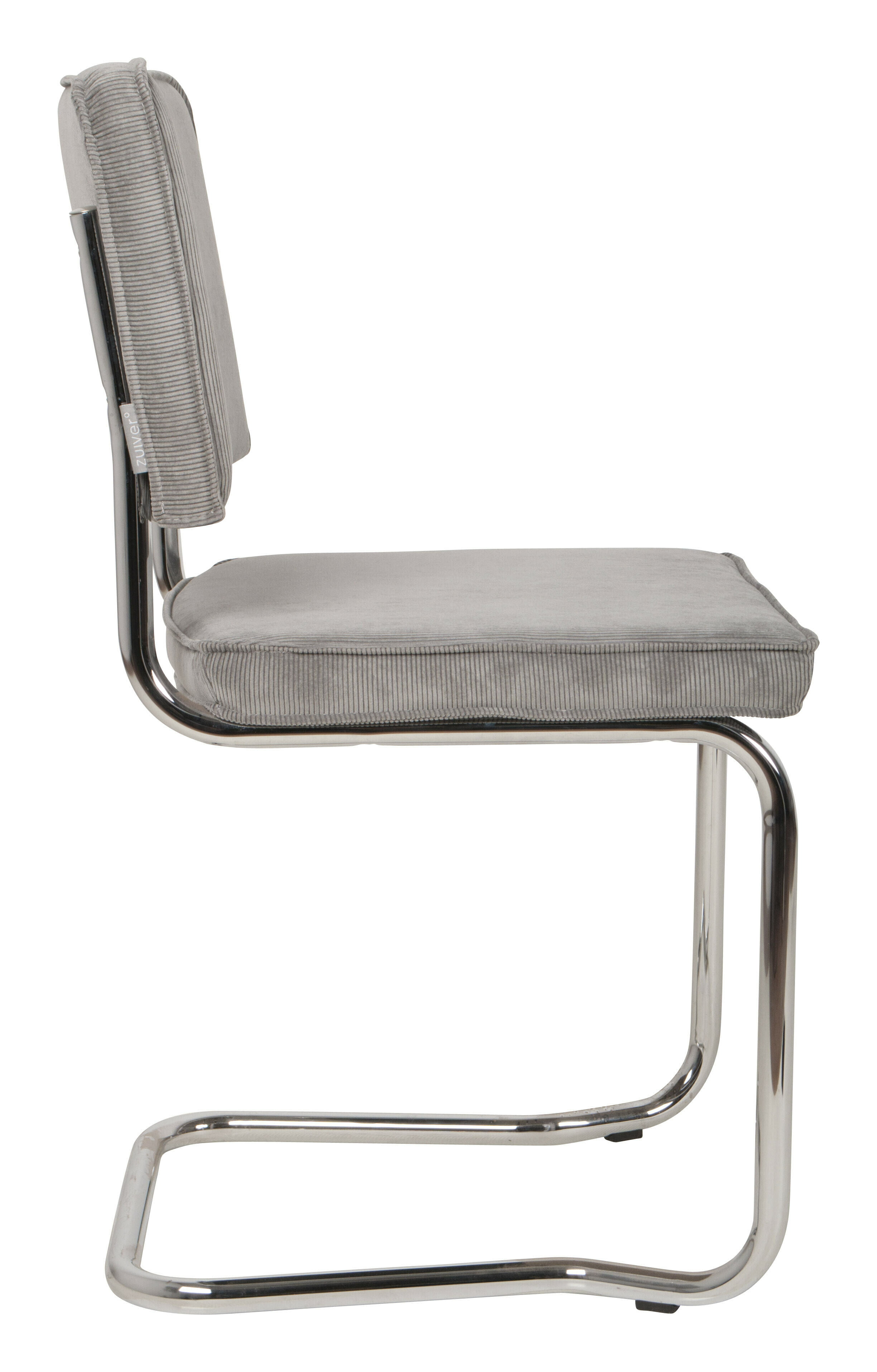 Zuiver Eetkamerstoel 'Ridge' Rib Kink, kleur Lichtgrijs