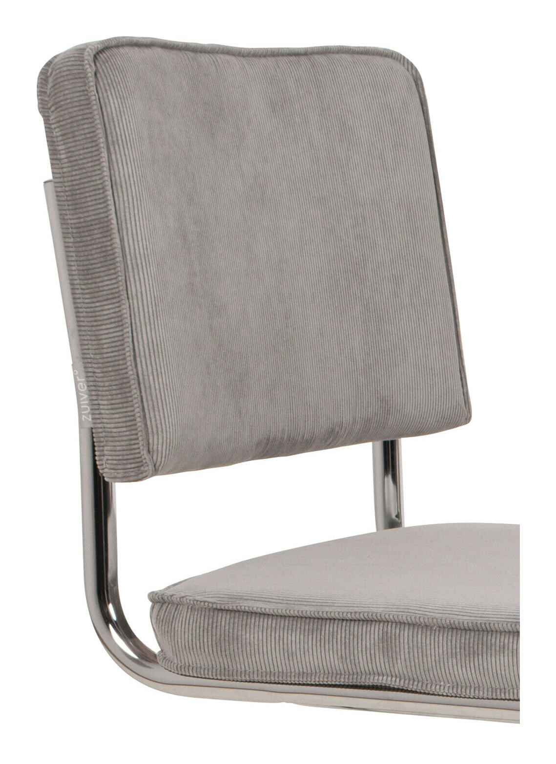 Zuiver Eetkamerstoel 'Ridge' Rib Kink, kleur Lichtgrijs