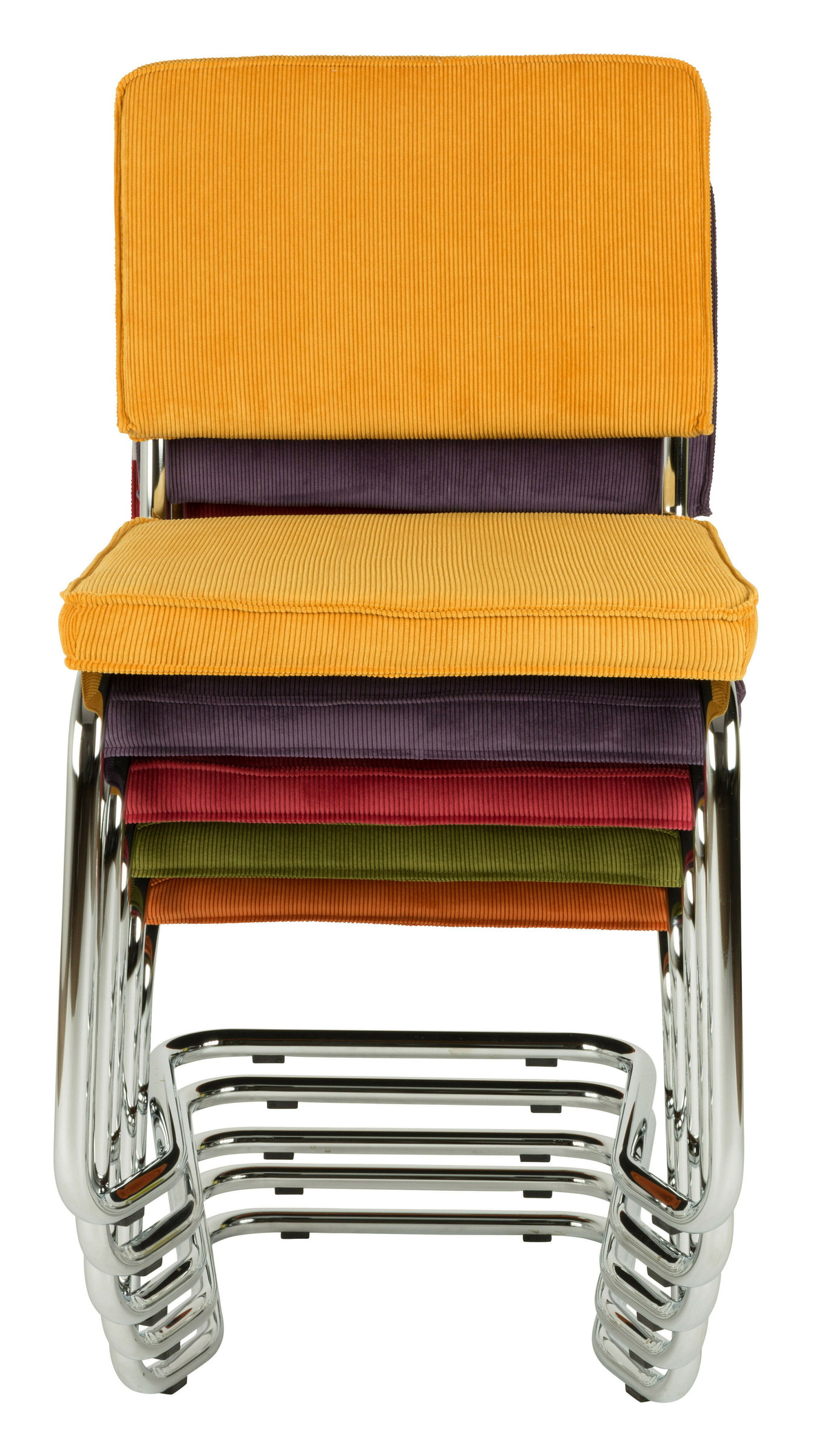 Zuiver Eetkamerstoel 'Ridge' Rib Kink, kleur Lichtgrijs