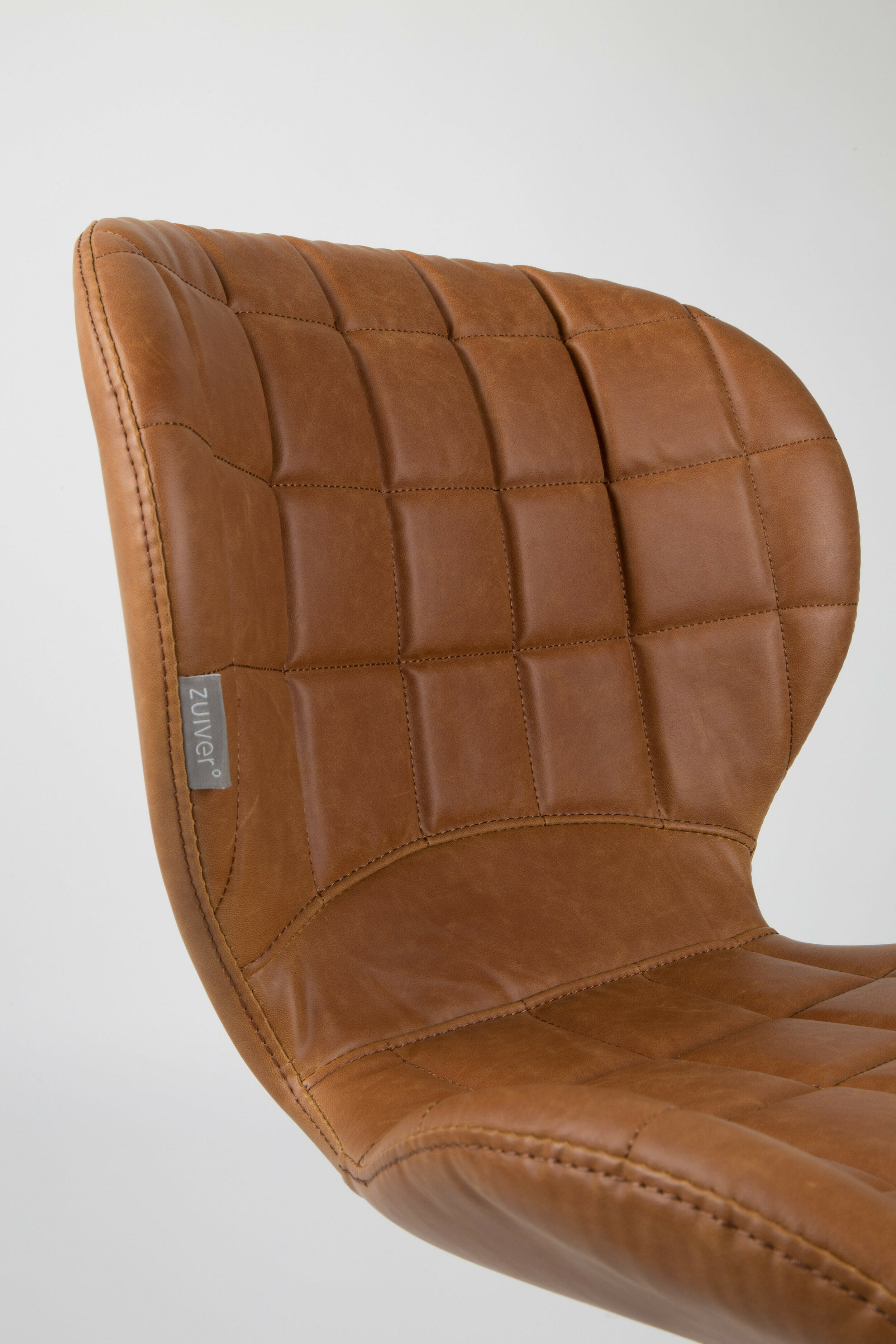 Zuiver Eetkamerstoel 'OMG' PU, kleur Camel