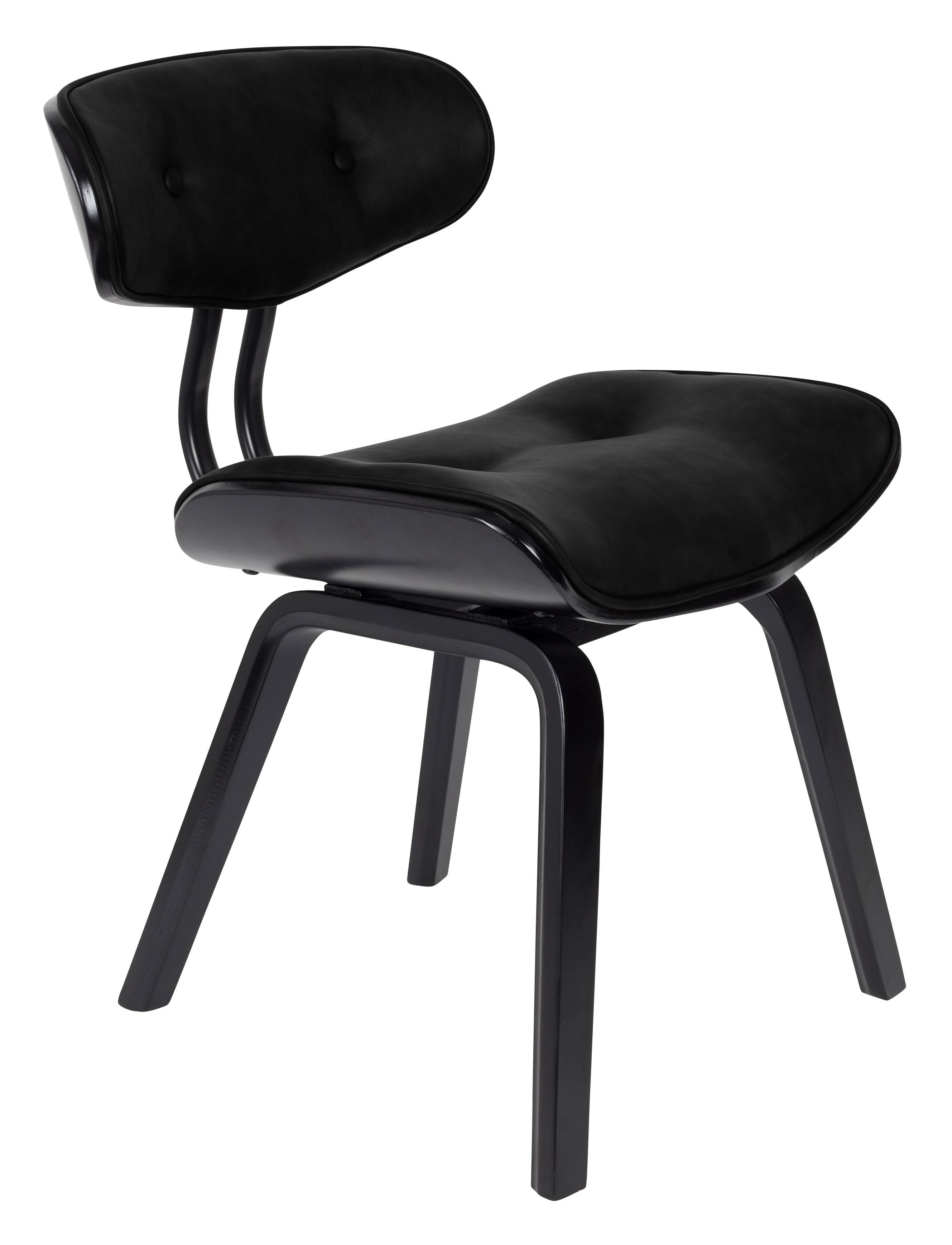 Dutchbone Eetkamerstoel 'Blackwood' kleur Zwart