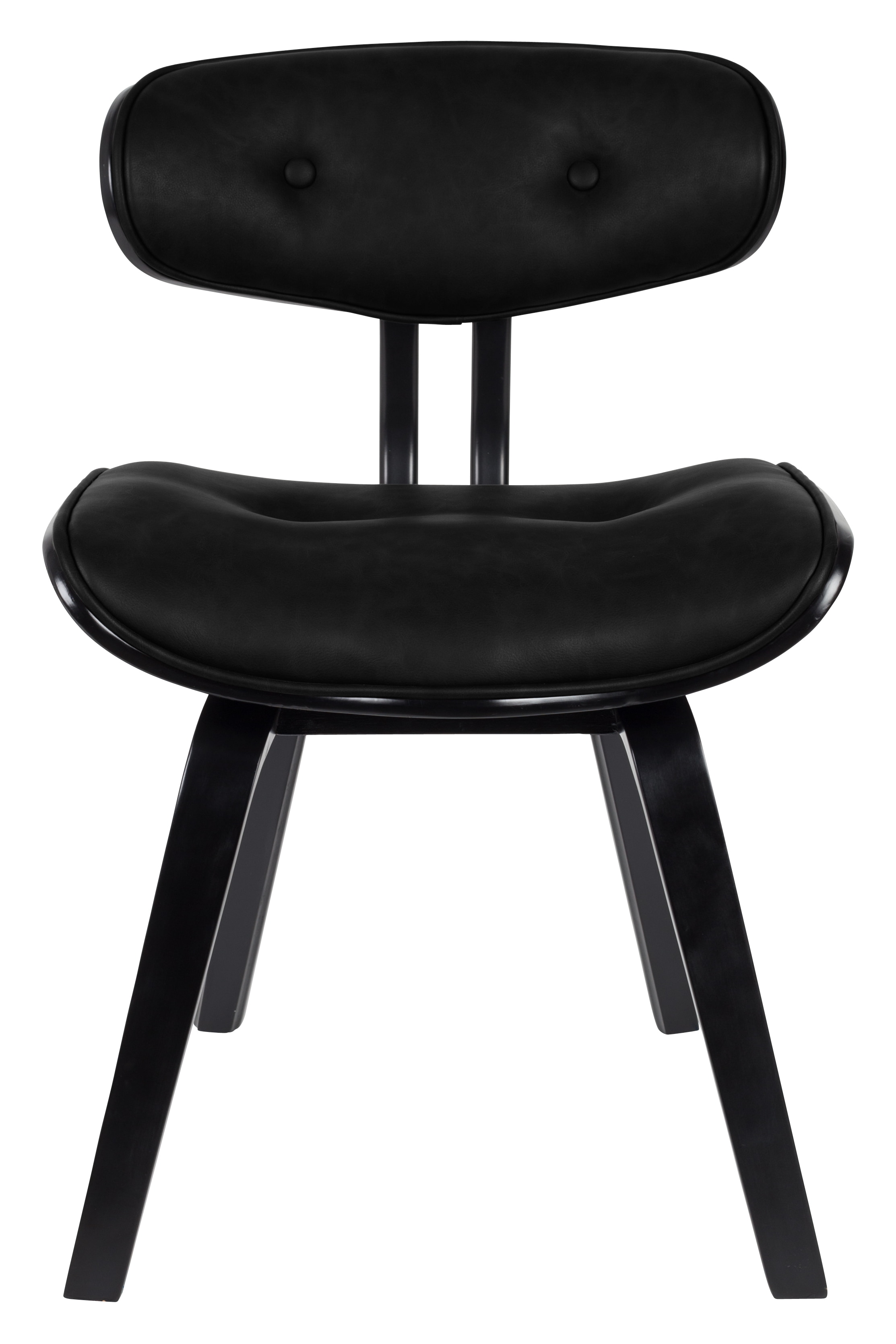 Dutchbone Eetkamerstoel 'Blackwood' kleur Zwart