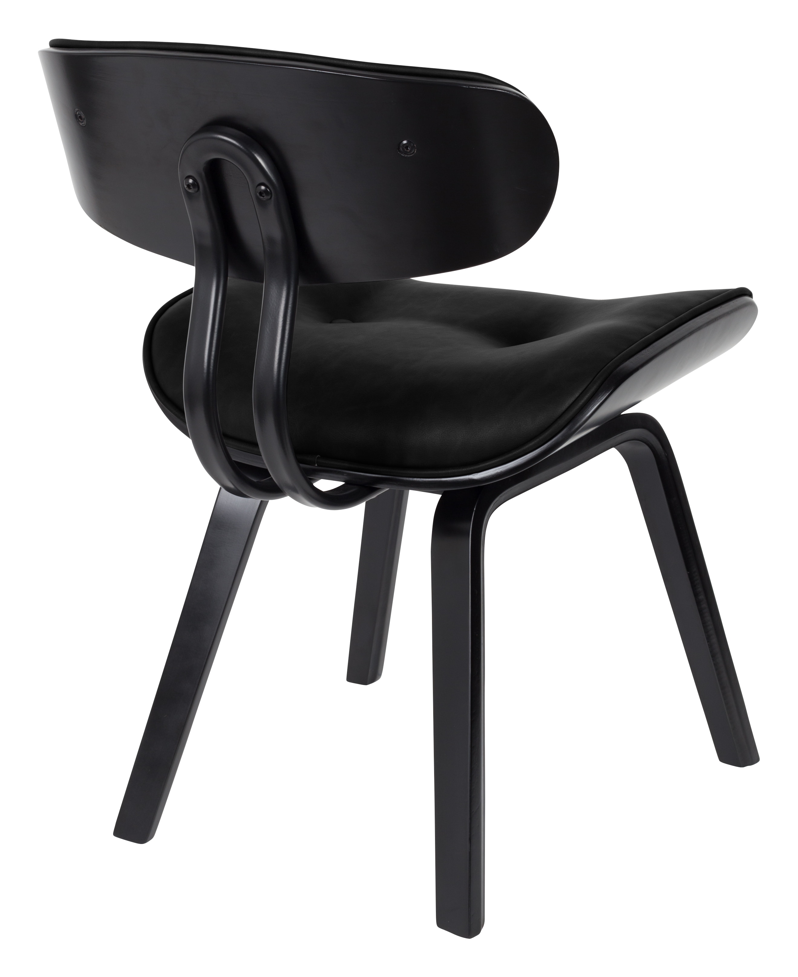 Dutchbone Eetkamerstoel 'Blackwood' kleur Zwart