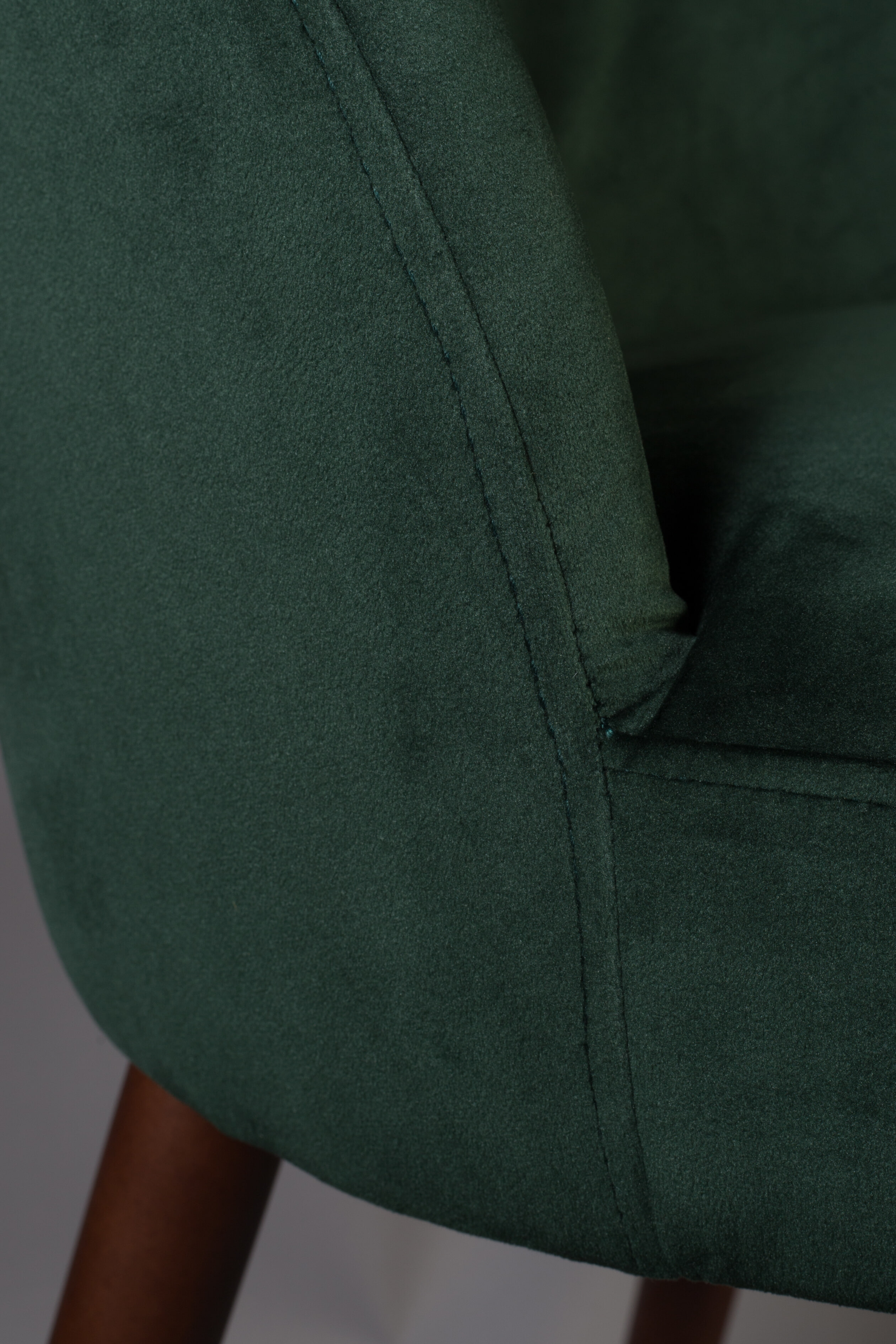 Dutchbone Eetkamerstoel 'Barbara' Velvet, kleur Groen