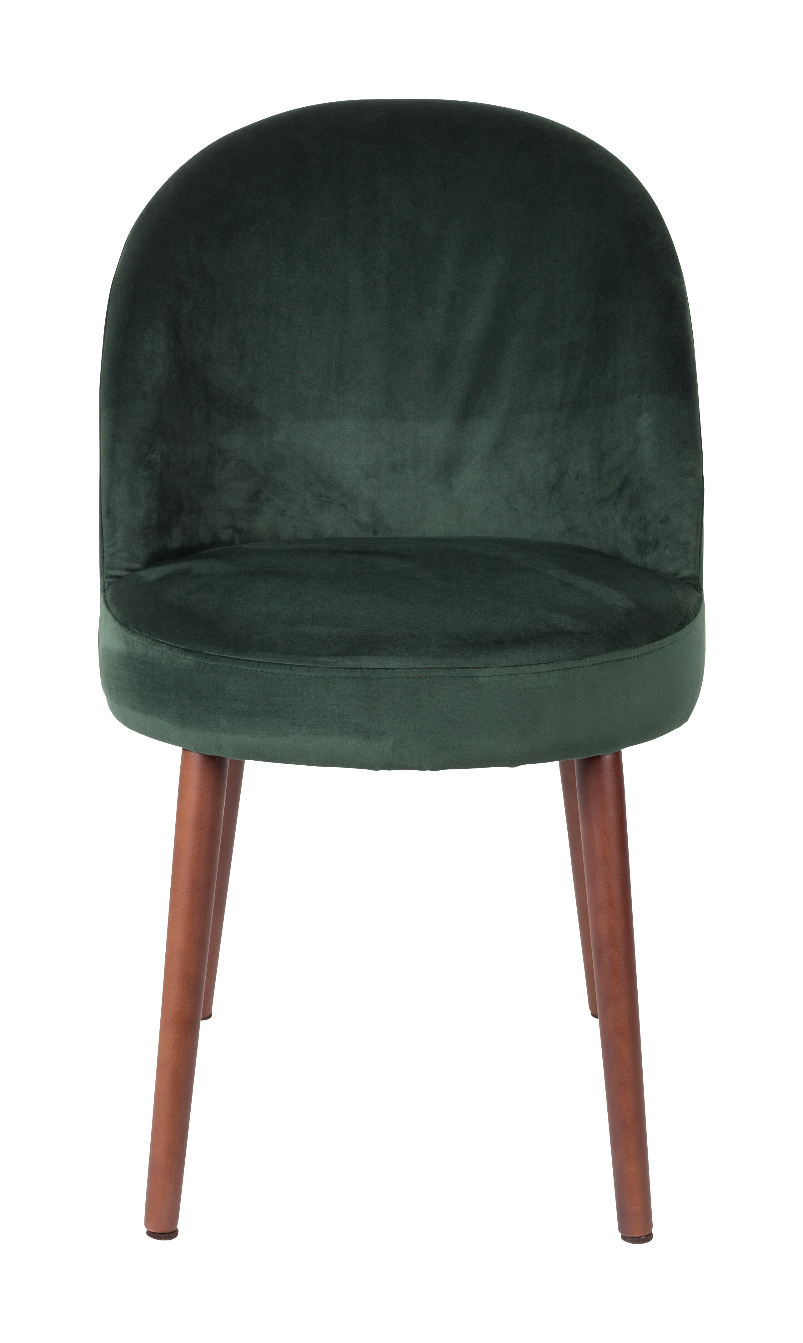 Dutchbone Eetkamerstoel 'Barbara' Velvet, kleur Groen