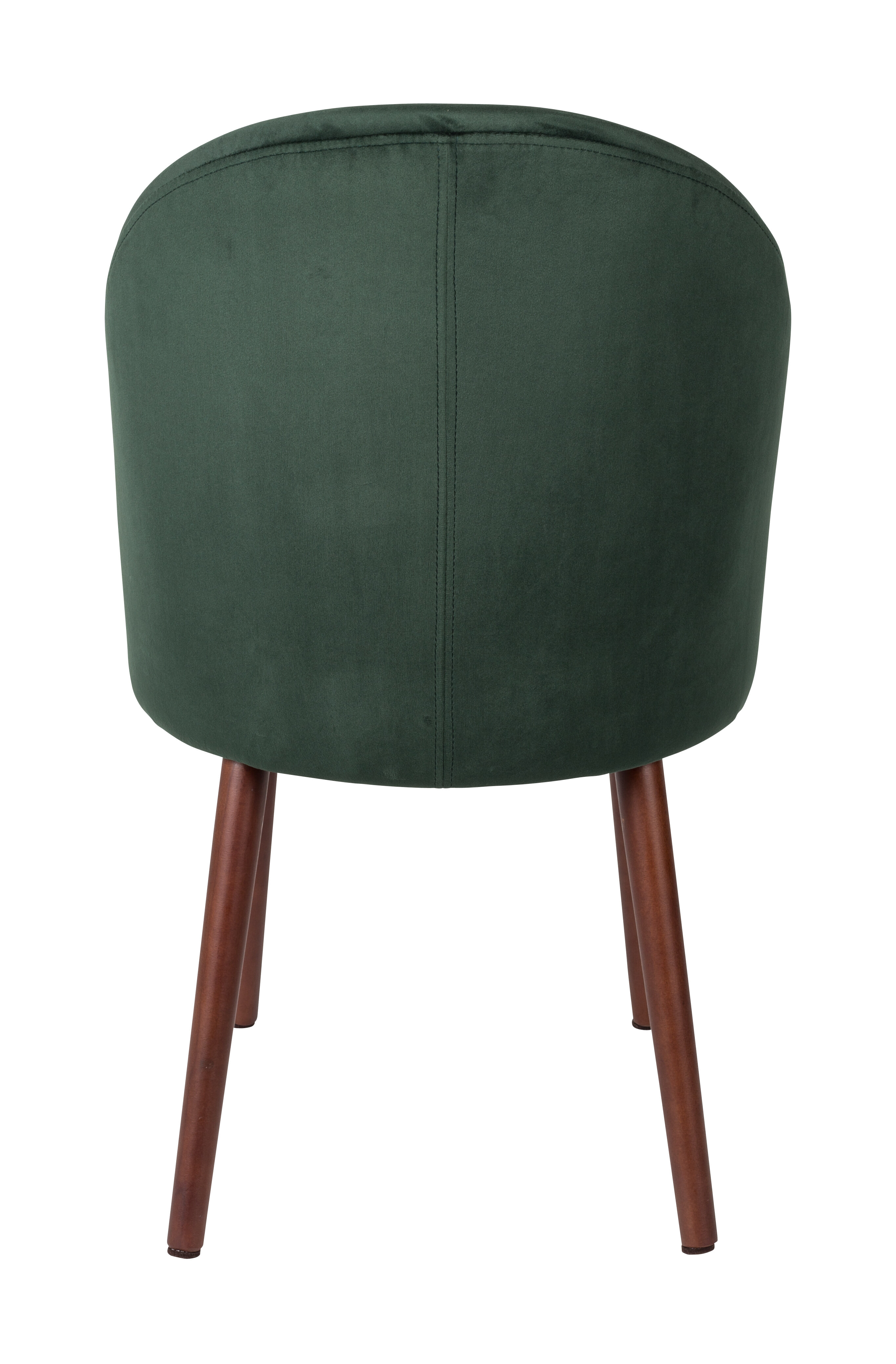 Dutchbone Eetkamerstoel 'Barbara' Velvet, kleur Groen