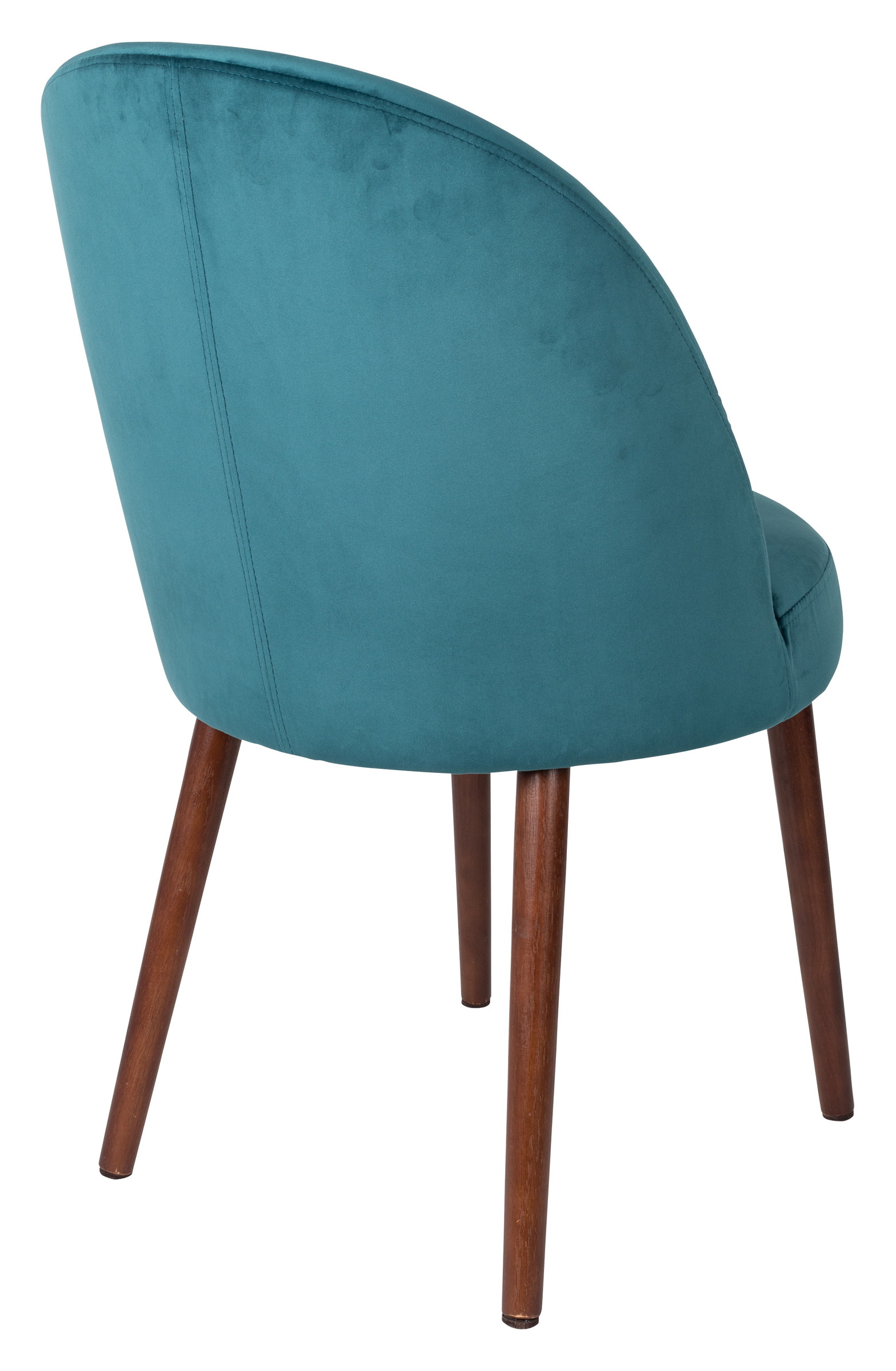 Dutchbone Eetkamerstoel 'Barbara' Velvet, kleur Petrol