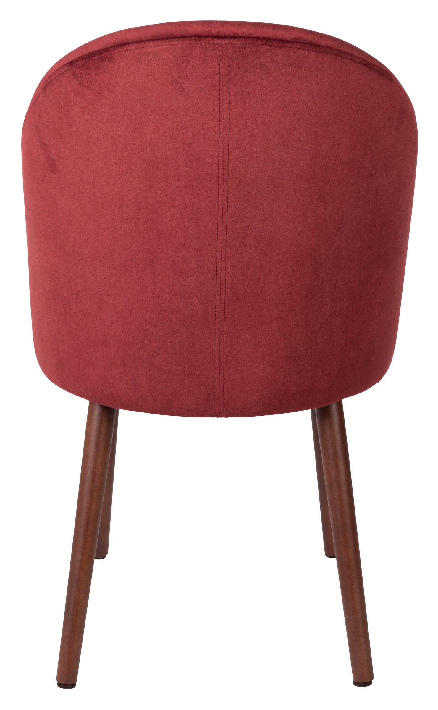 Dutchbone Eetkamerstoel 'Barbara' Velvet, kleur Rood
