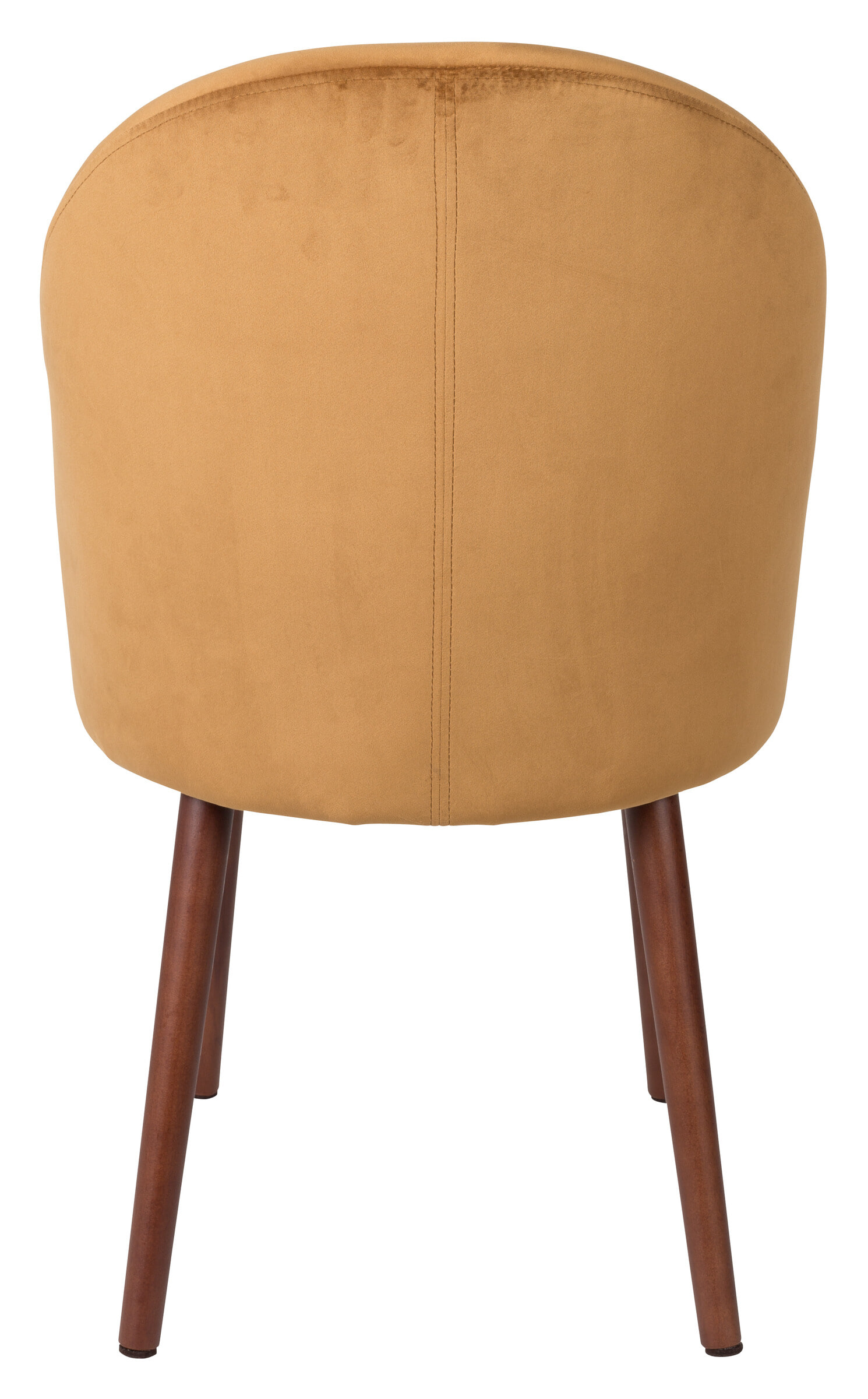 Dutchbone Eetkamerstoel 'Barbara' Velvet, kleur Camel