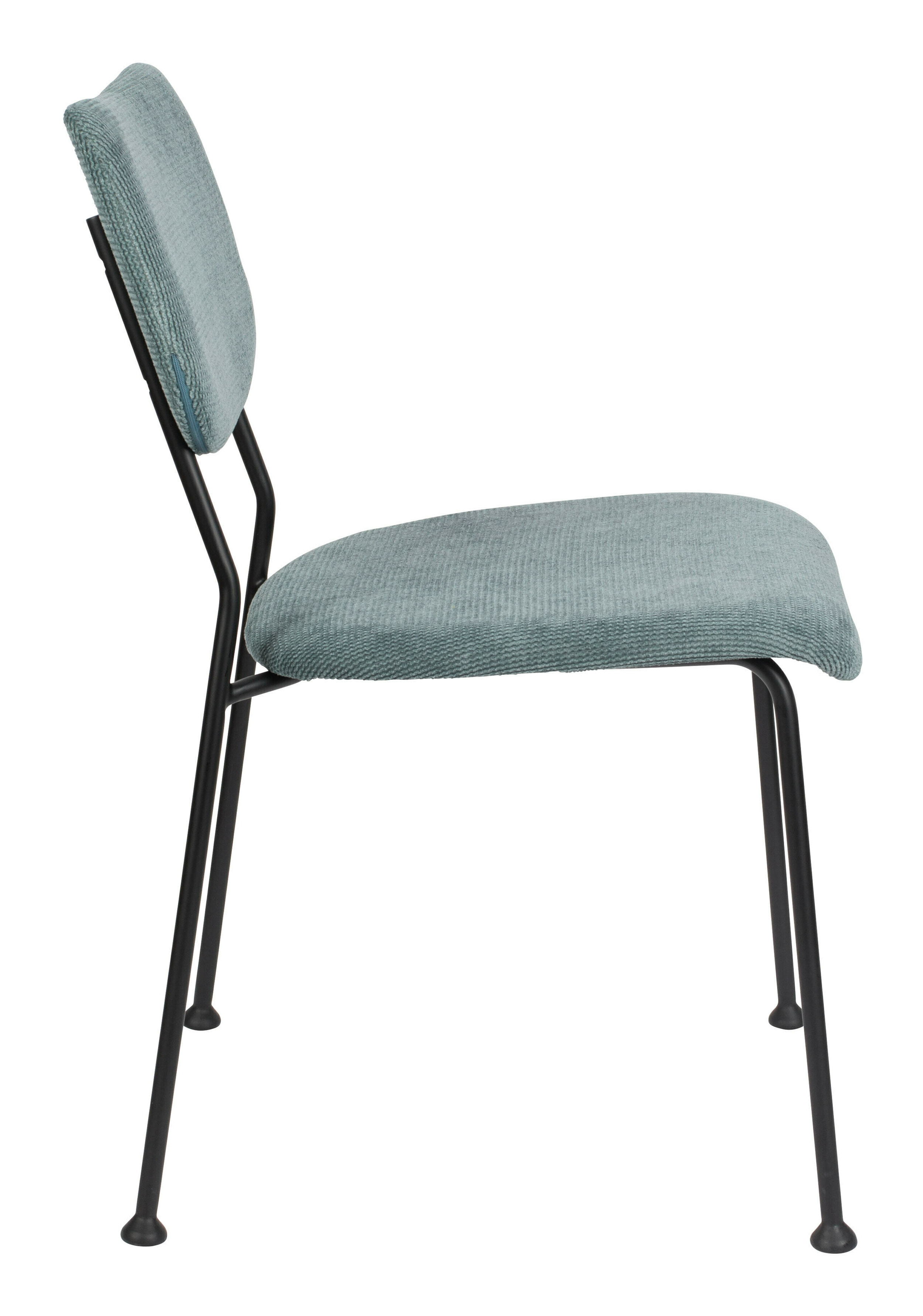 Zuiver Eetkamerstoel 'Benson' Rib, kleur Grijsblauw