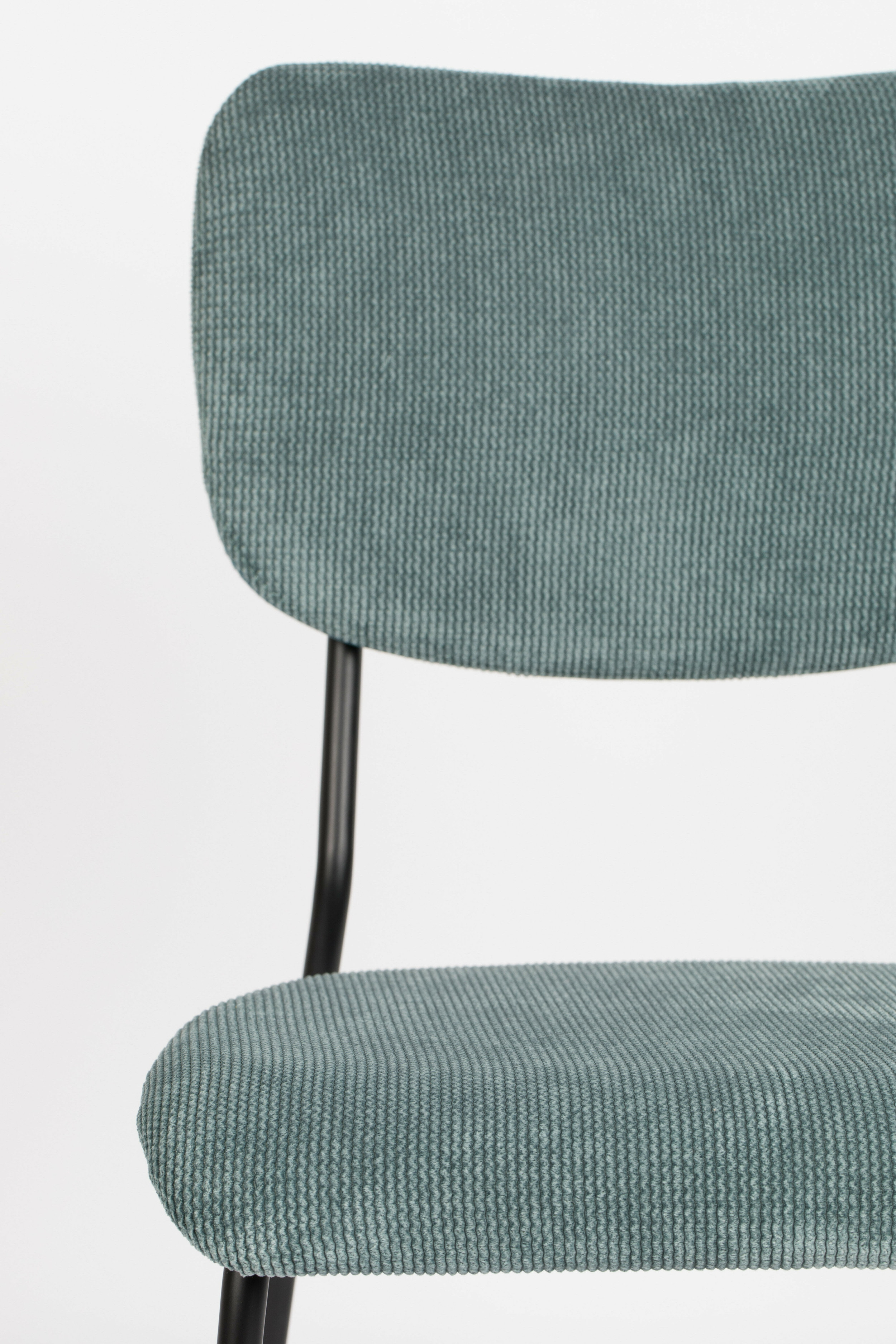 Zuiver Eetkamerstoel 'Benson' Rib, kleur Grijsblauw
