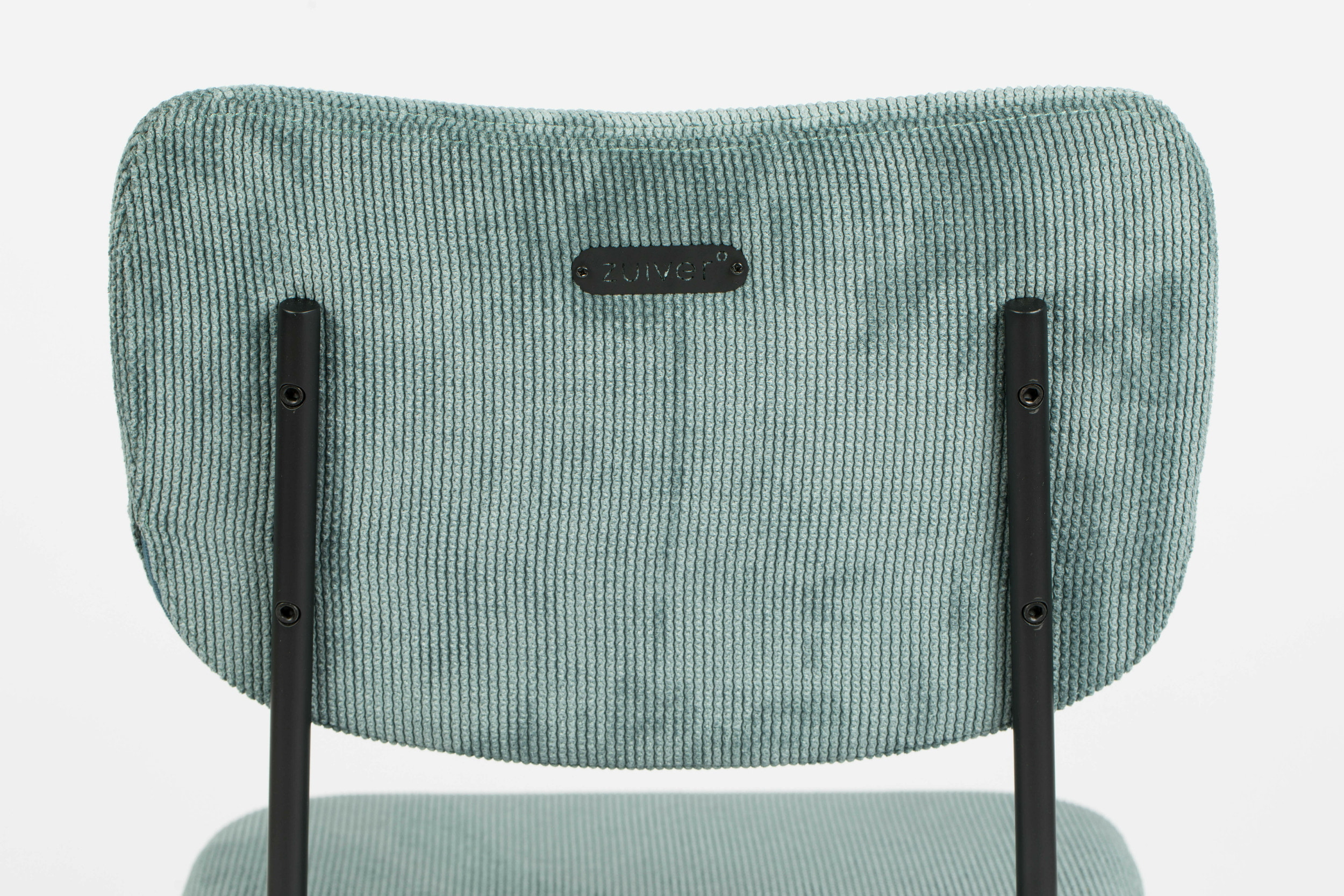 Zuiver Eetkamerstoel 'Benson' Rib, kleur Grijsblauw