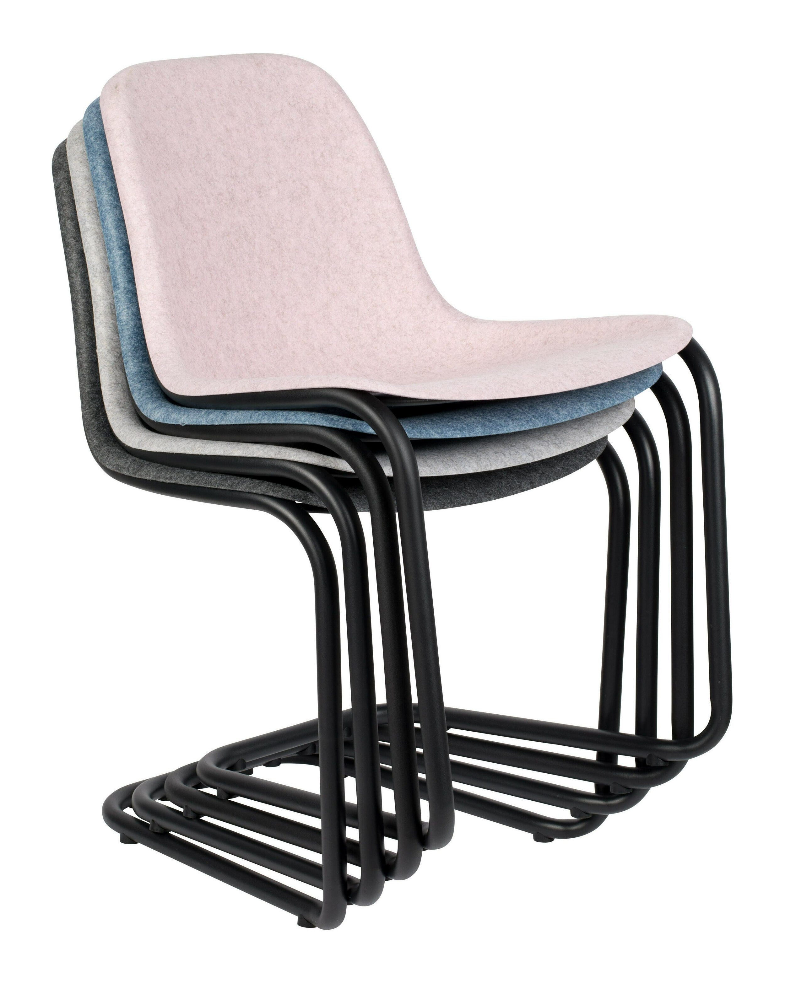 Zuiver Eetkamerstoel 'Thirsty' Gerecycled PET, kleur Roze