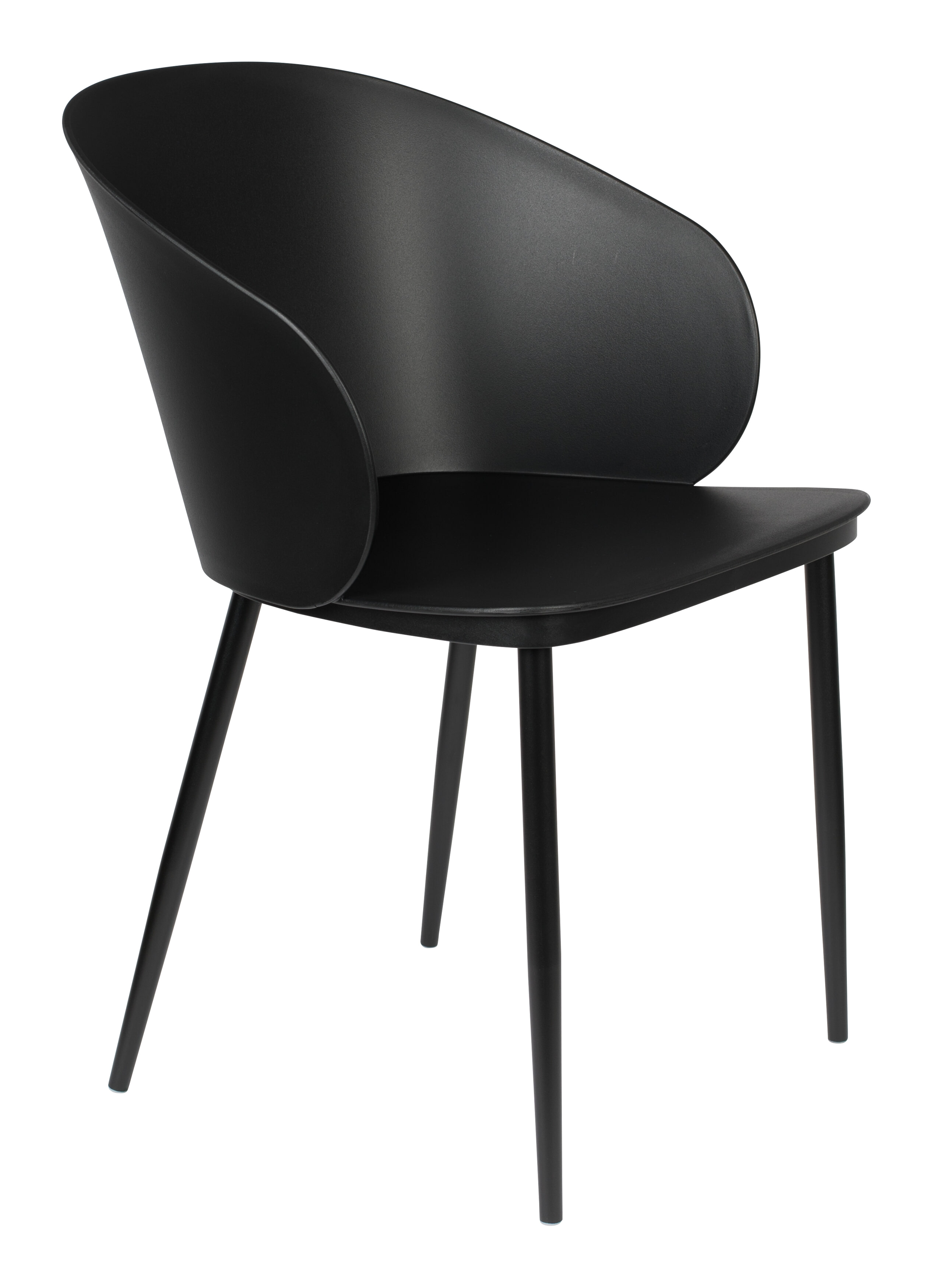 ZILT Eetkamerstoel 'Gigi'. kleur Zwart