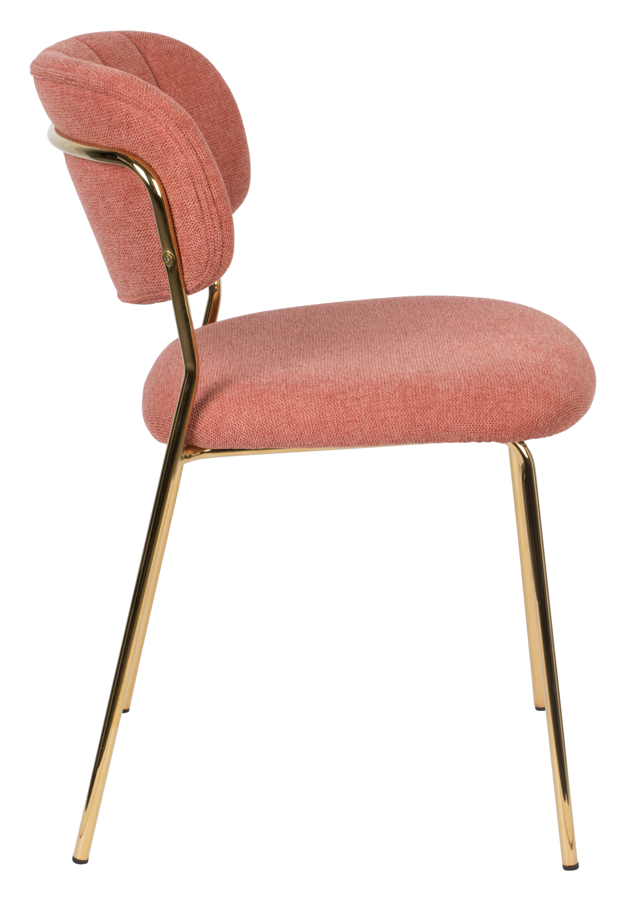 ZILT Eetkamerstoel 'Kolten' kleur Goud/Roze