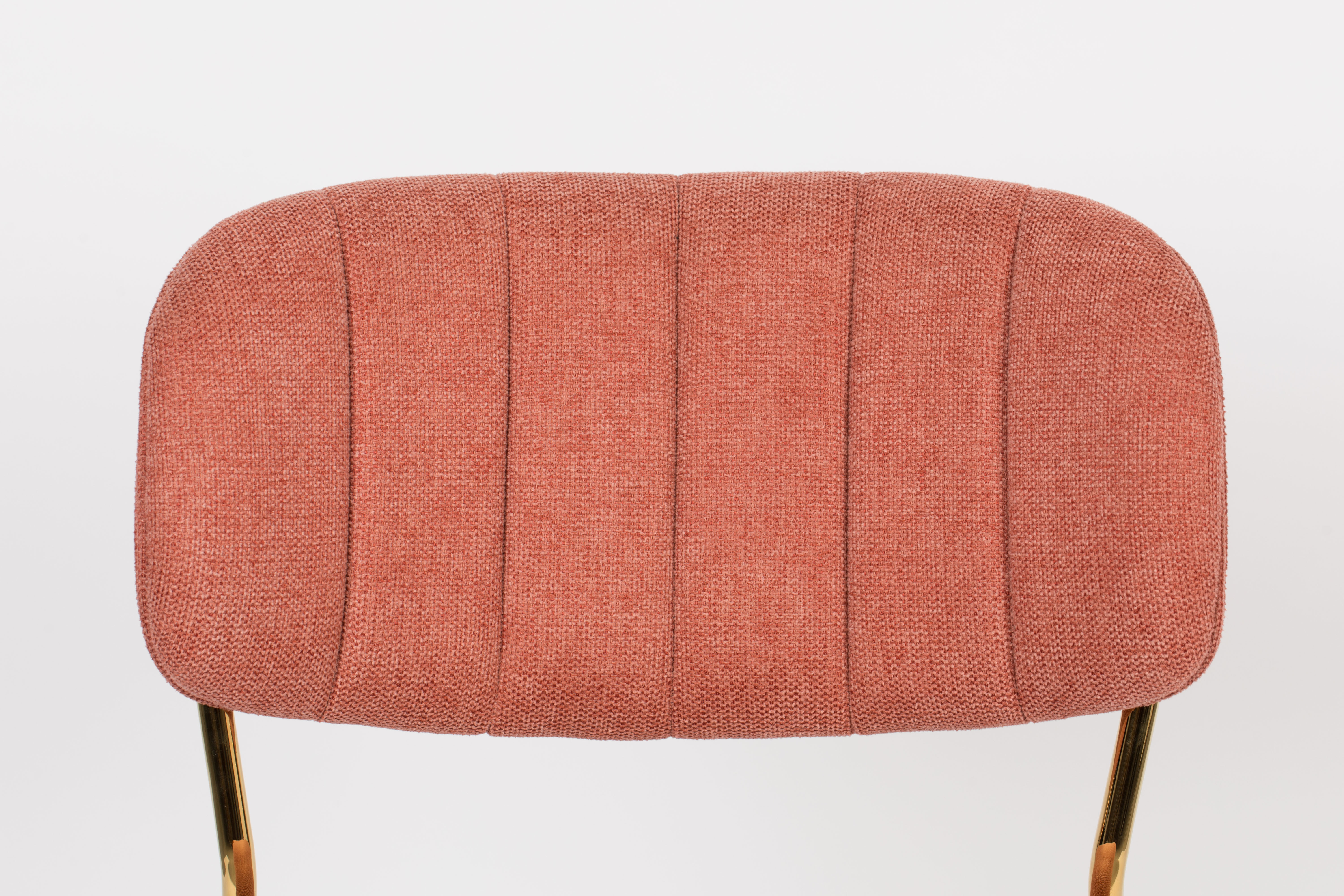 ZILT Eetkamerstoel 'Kolten' kleur Goud/Roze