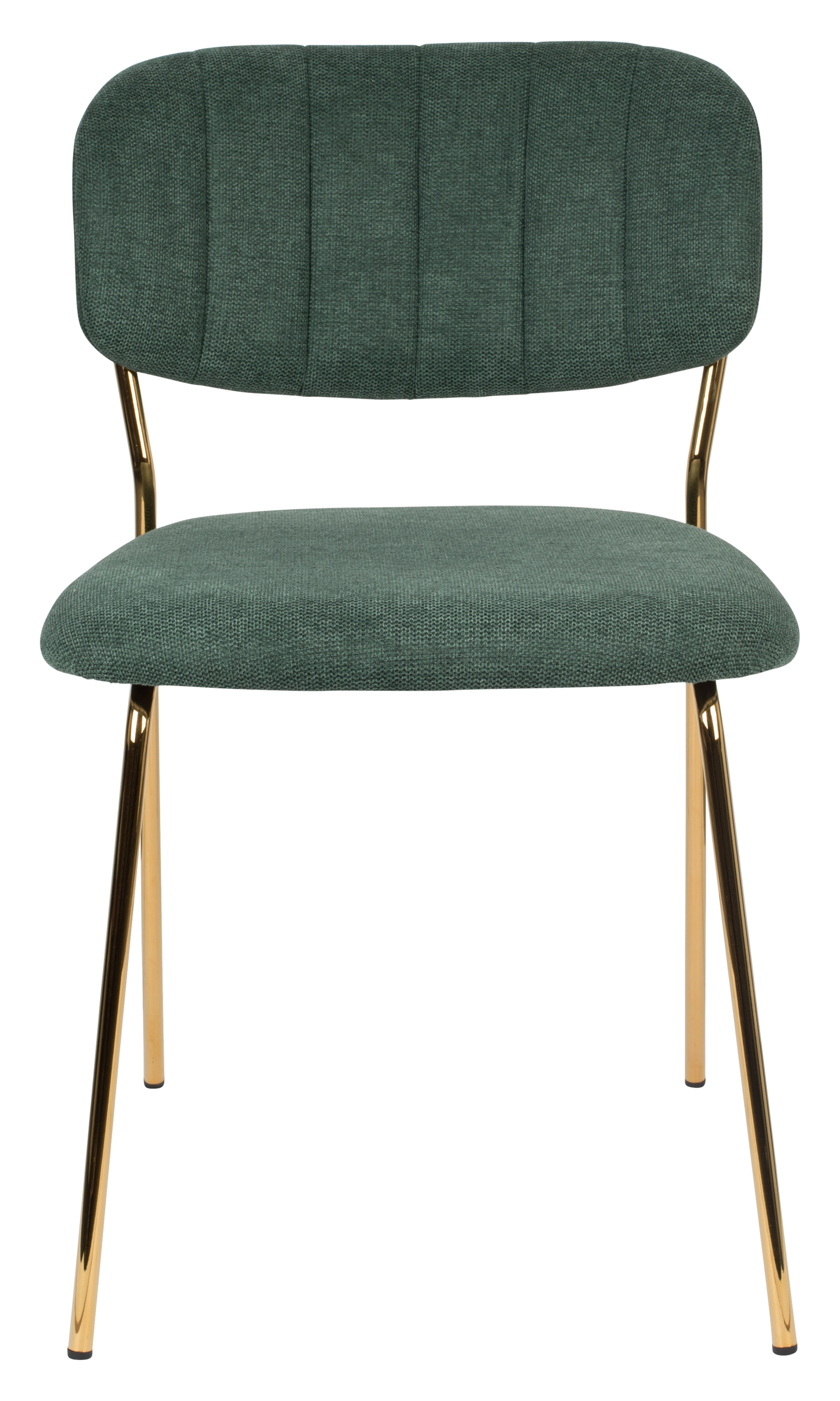 ZILT Eetkamerstoel 'Kolten' kleur Goud/Donkergroen