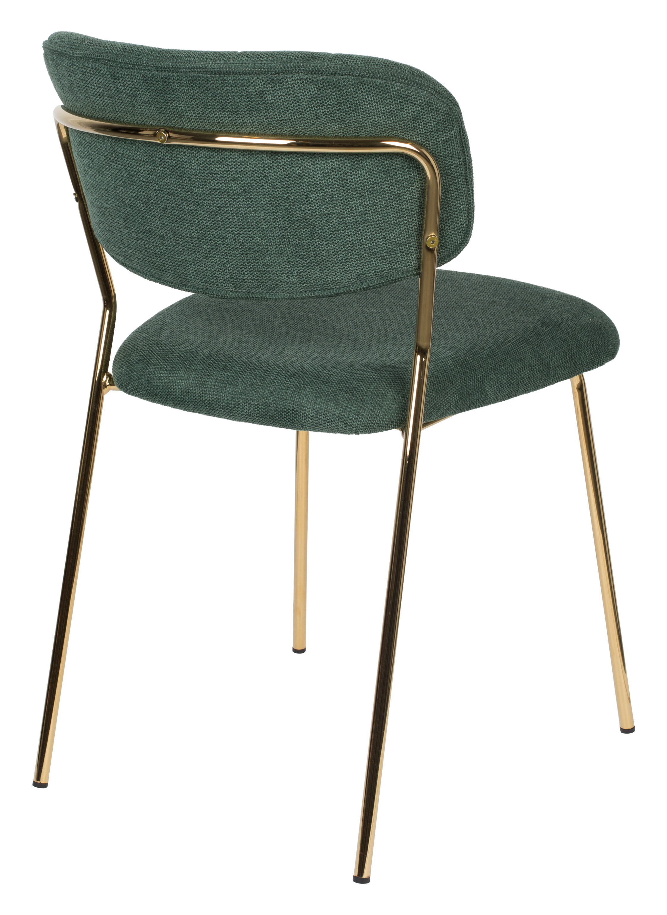 ZILT Eetkamerstoel 'Kolten' kleur Goud/Donkergroen