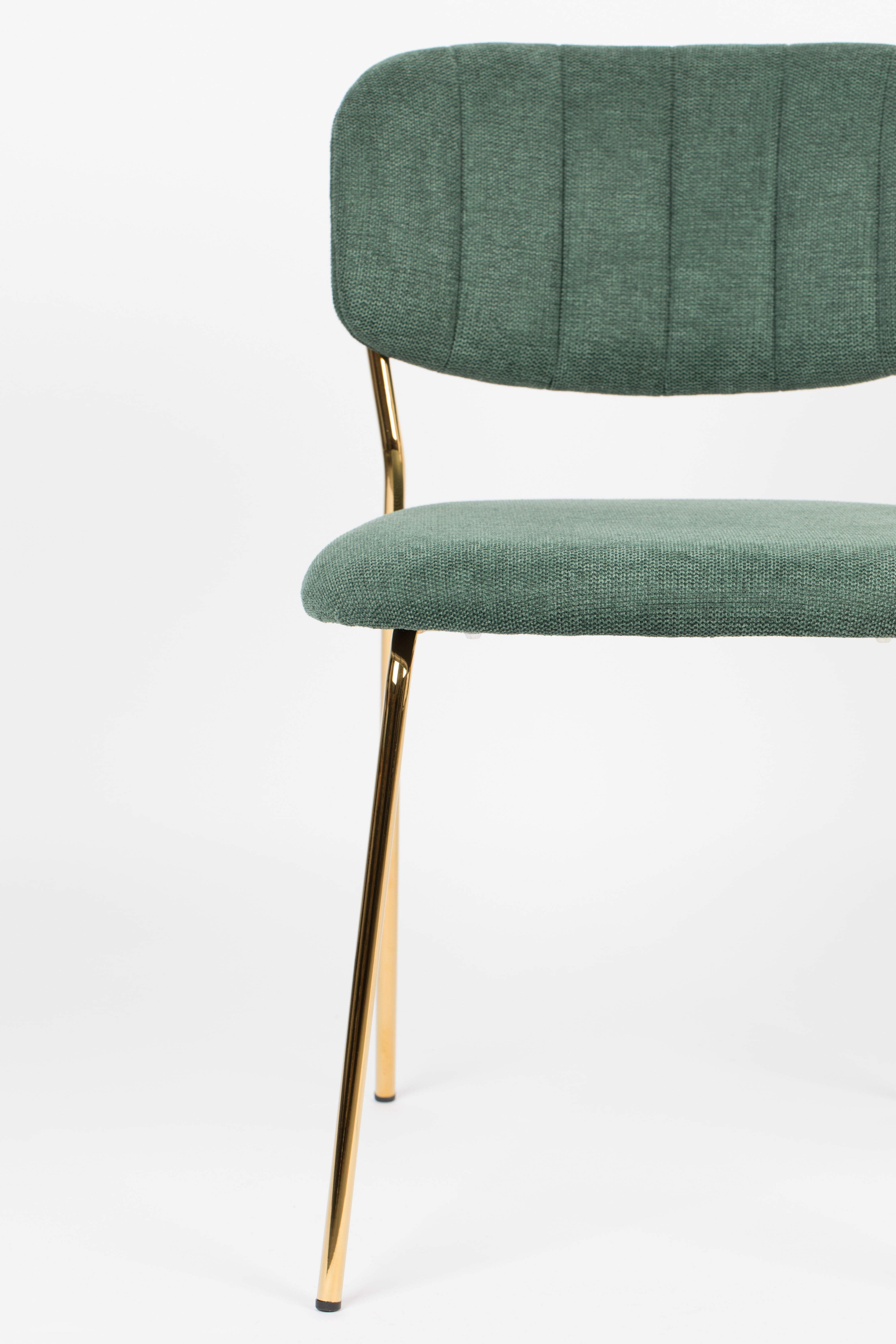 ZILT Eetkamerstoel 'Kolten' kleur Goud/Donkergroen