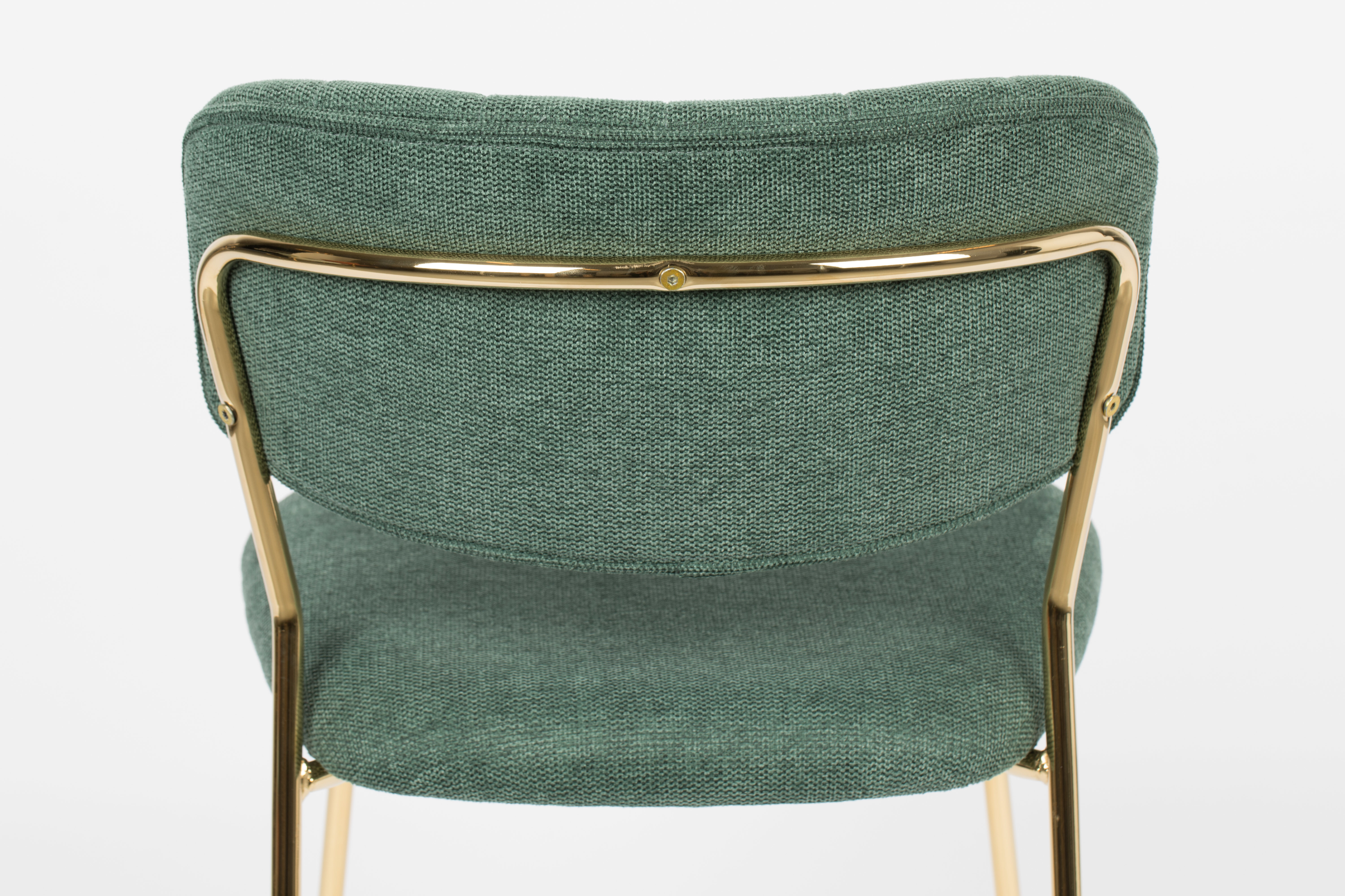 ZILT Eetkamerstoel 'Kolten' kleur Goud/Donkergroen