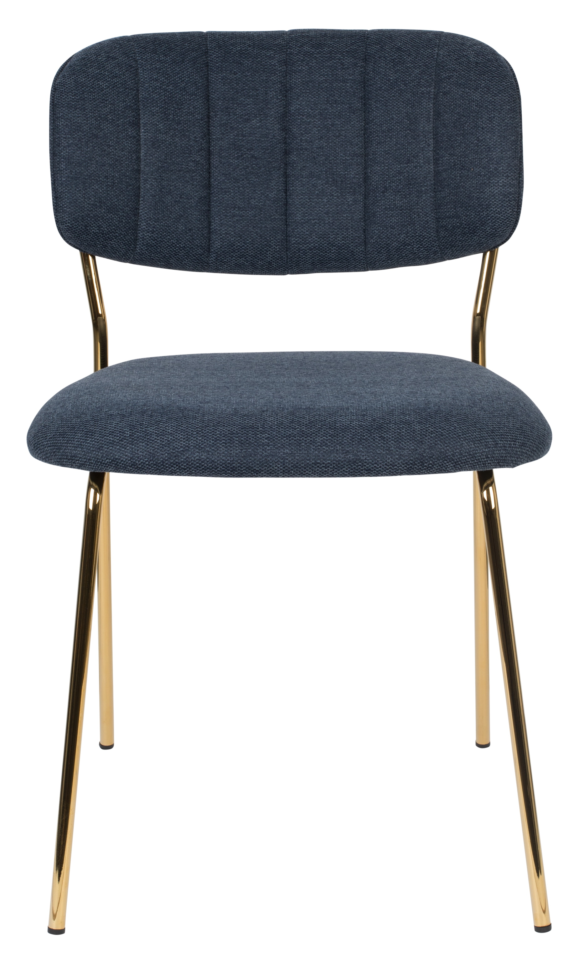 ZILT Eetkamerstoel 'Kolten' kleur Goud/Donkerblauw