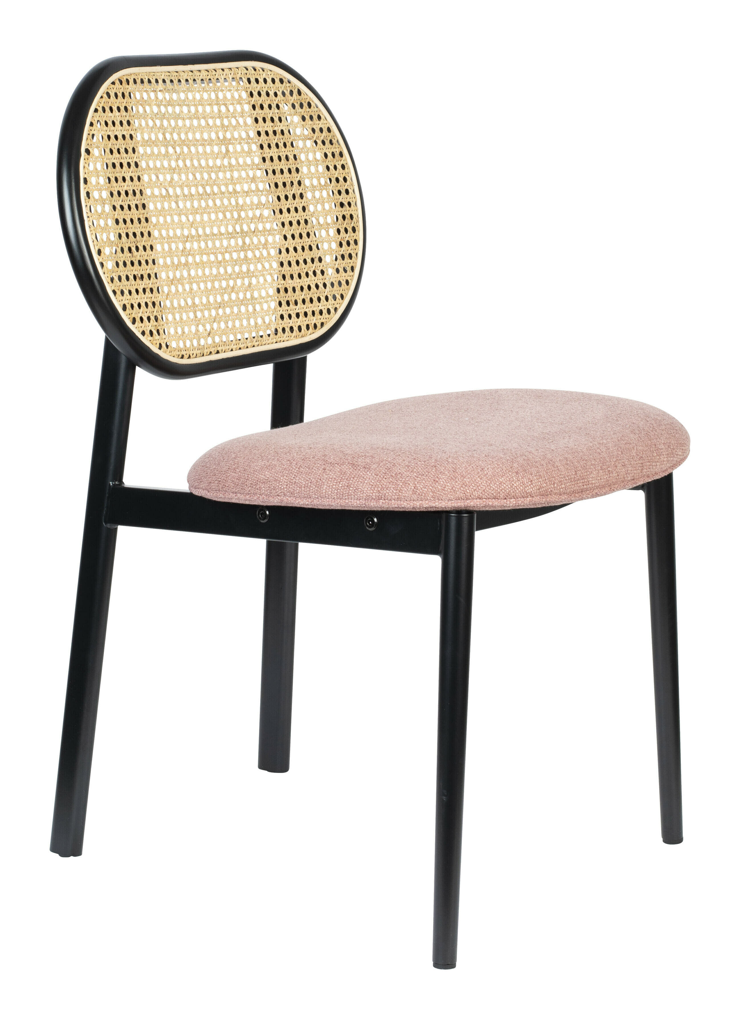 Zuiver Eetkamerstoel 'Spike' Rotan, kleur Roze