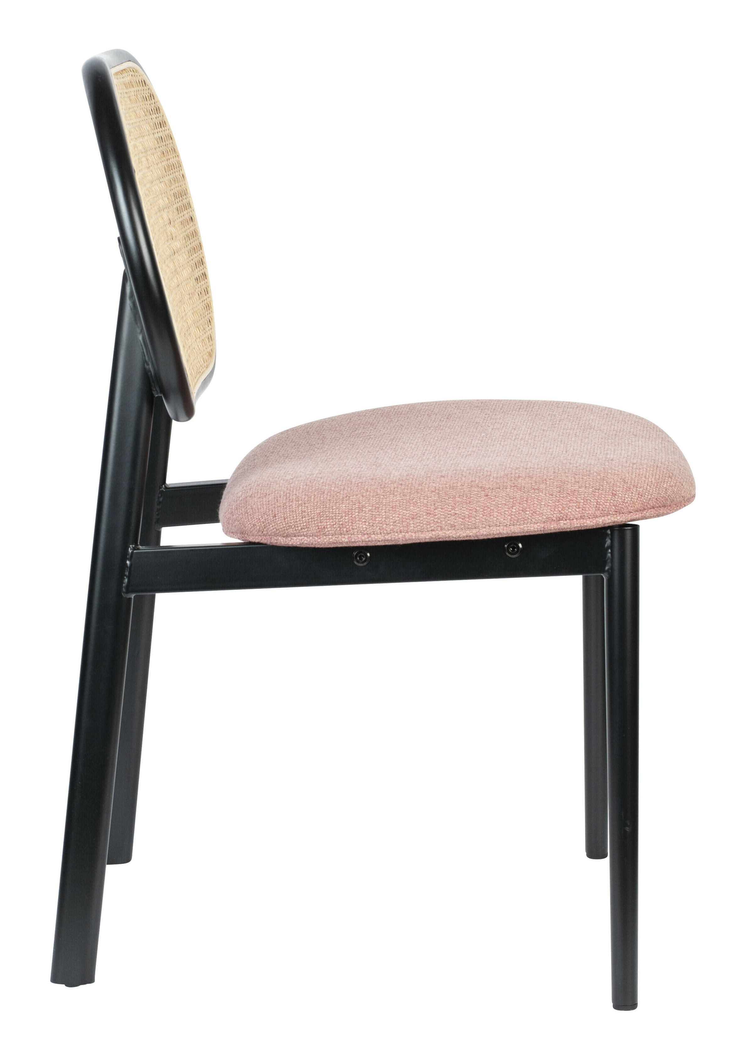 Zuiver Eetkamerstoel 'Spike' Rotan, kleur Roze