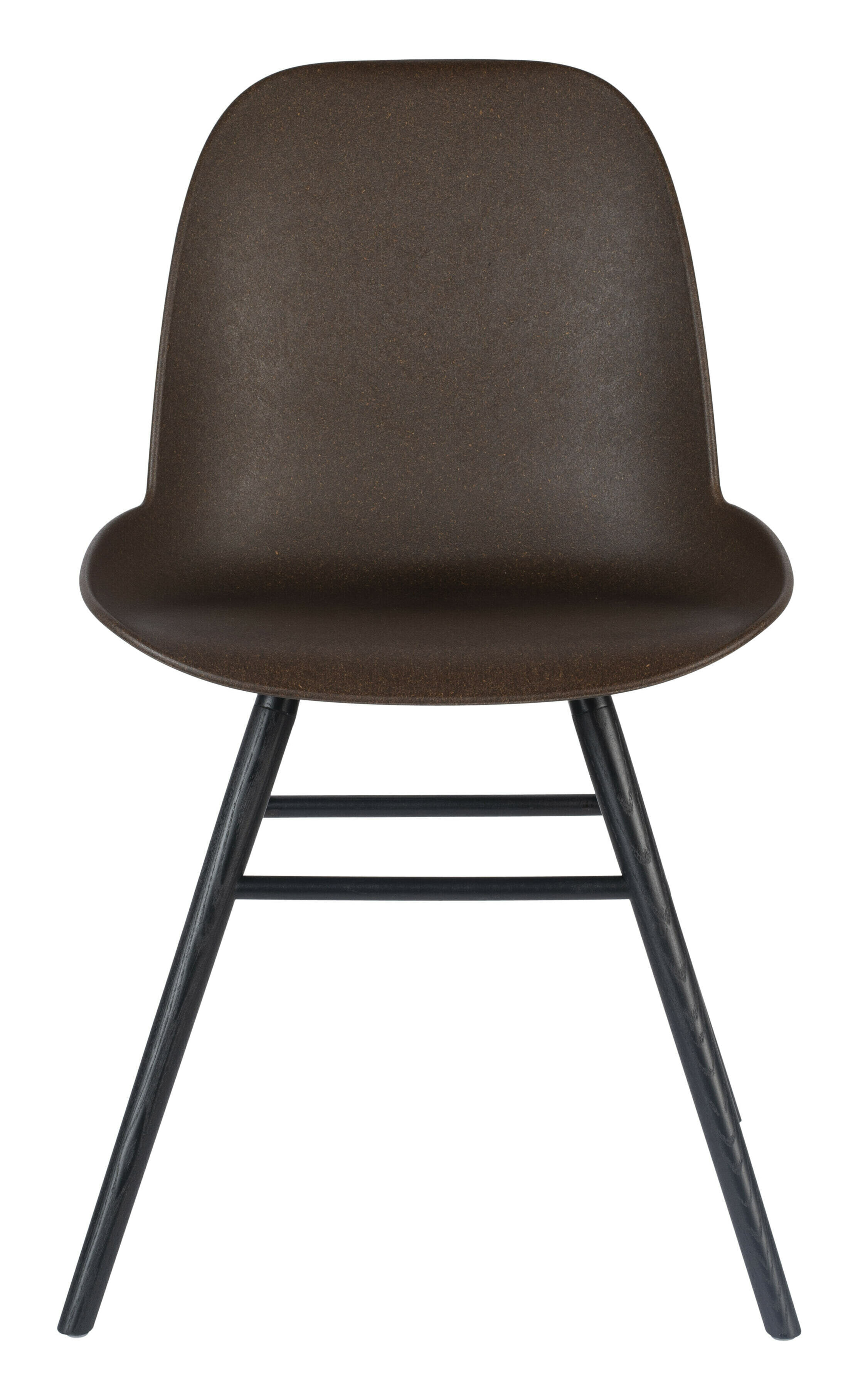 Zuiver Eetkamerstoel 'Albert Kuip' Gerecycled kunststof, kleur Coffee