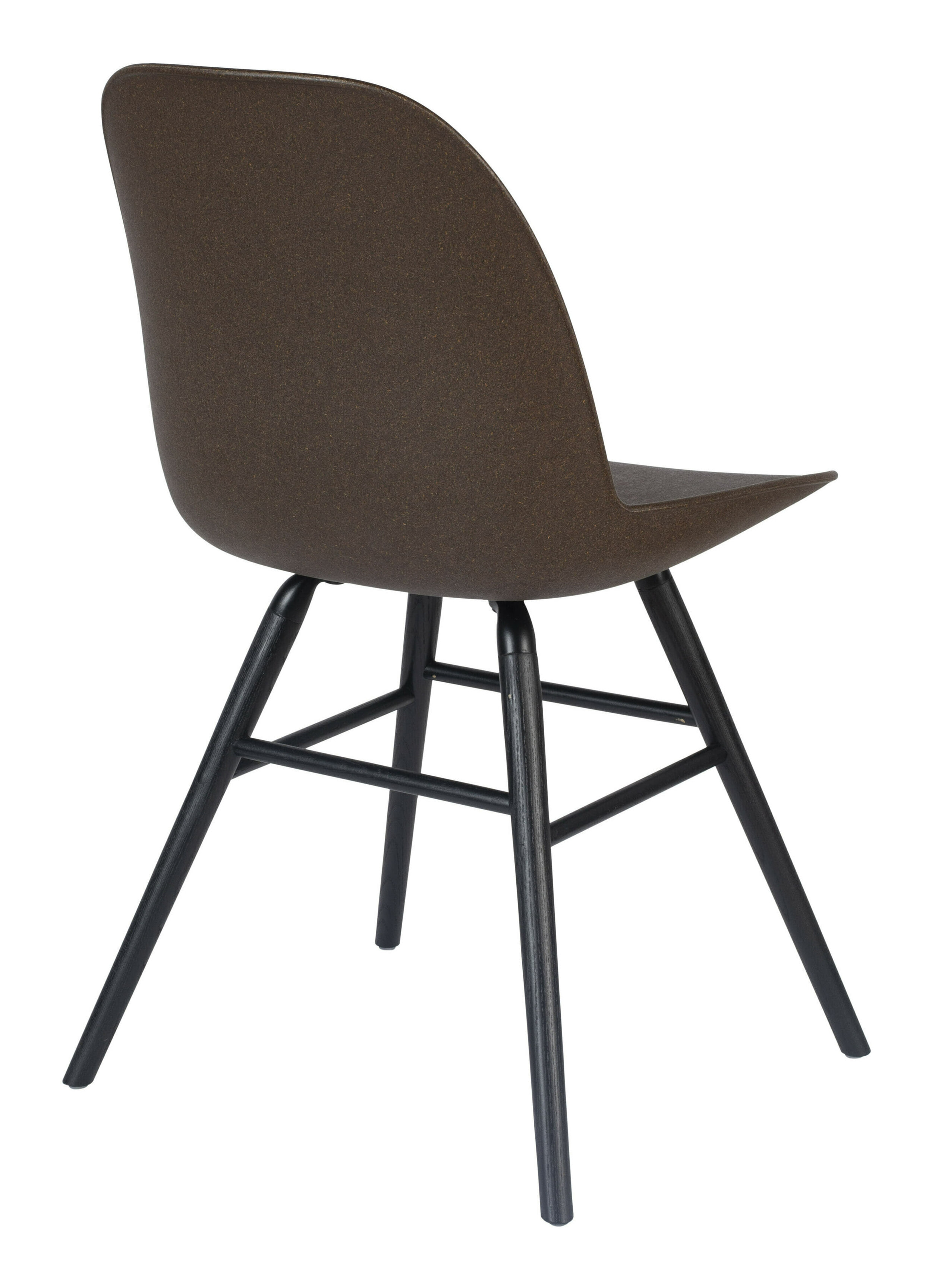 Zuiver Eetkamerstoel 'Albert Kuip' Gerecycled kunststof, kleur Coffee