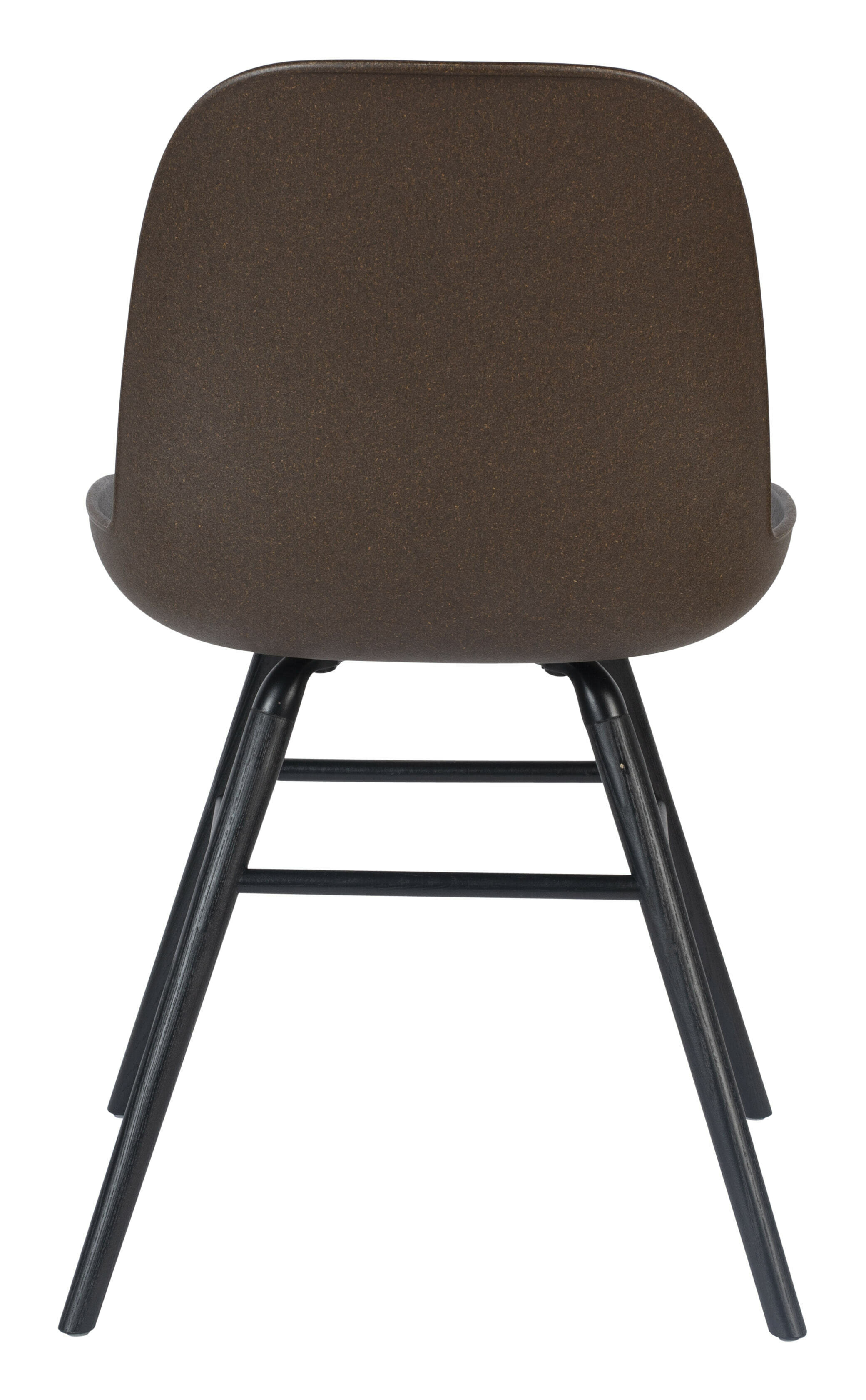 Zuiver Eetkamerstoel 'Albert Kuip' Gerecycled kunststof, kleur Coffee