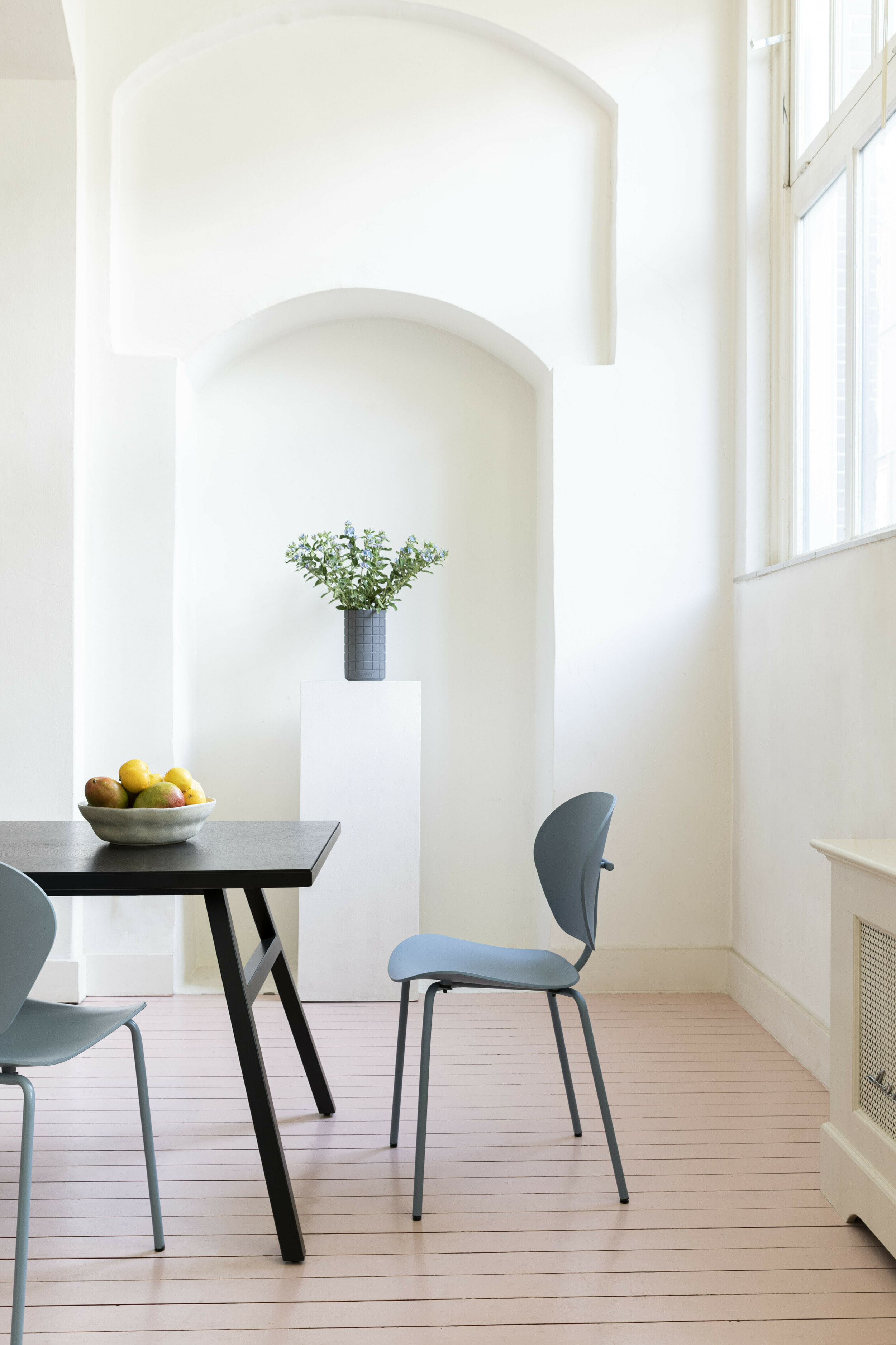 Zuiver Eetkamerstoel 'The Ocean' Gerecycled kunststof, kleur Ocean Blue
