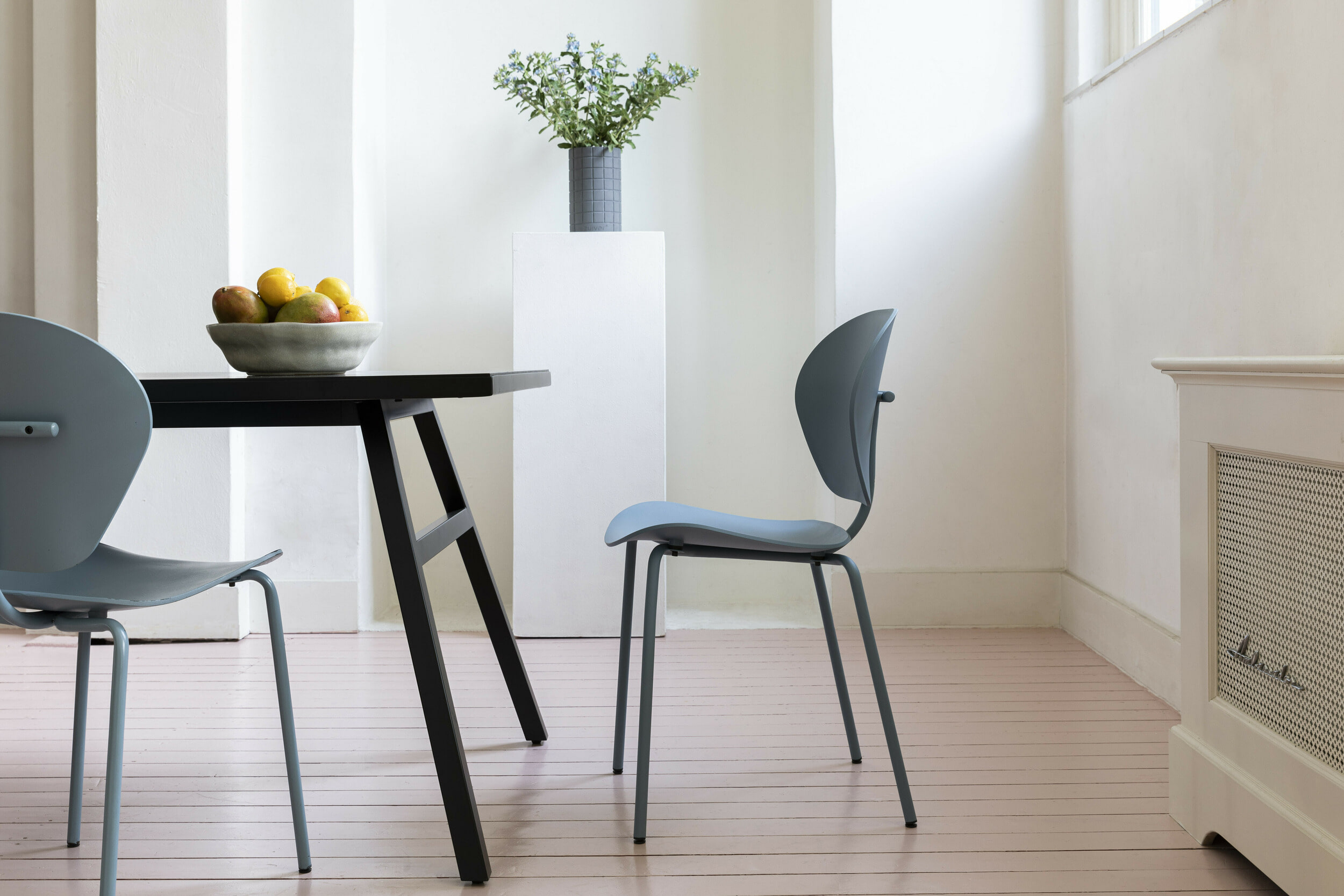 Zuiver Eetkamerstoel 'The Ocean' Gerecycled kunststof, kleur Ocean Blue