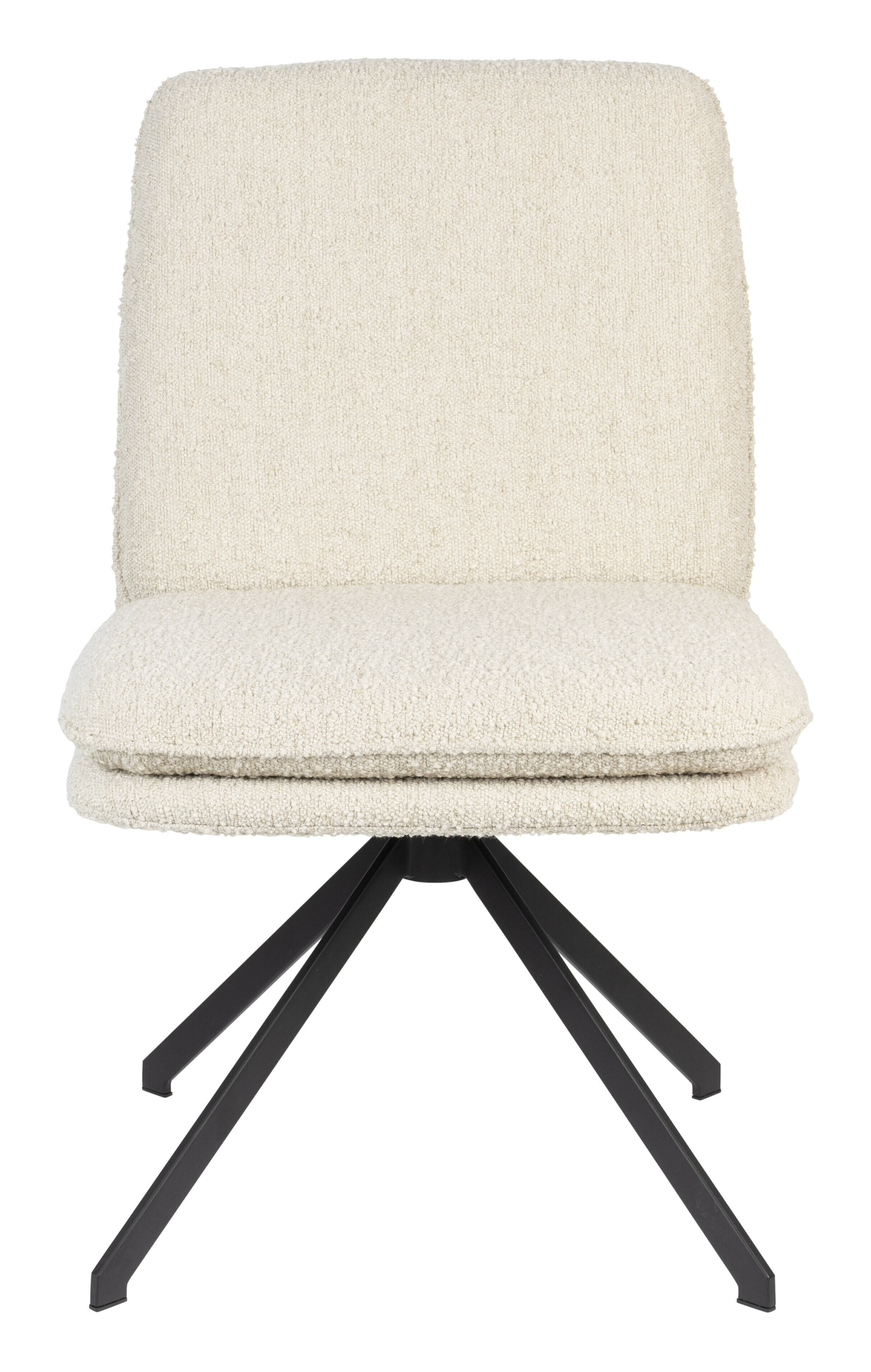 Zuiver Draaibare Eetkamerstoel 'Tyler' Bouclé, kleur Beige